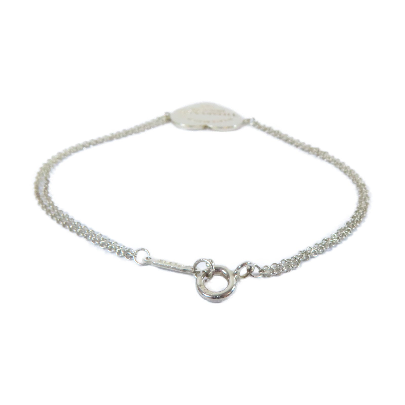 TIFFANY＆CO 925純銀Silver Please Return手鏈#16cm