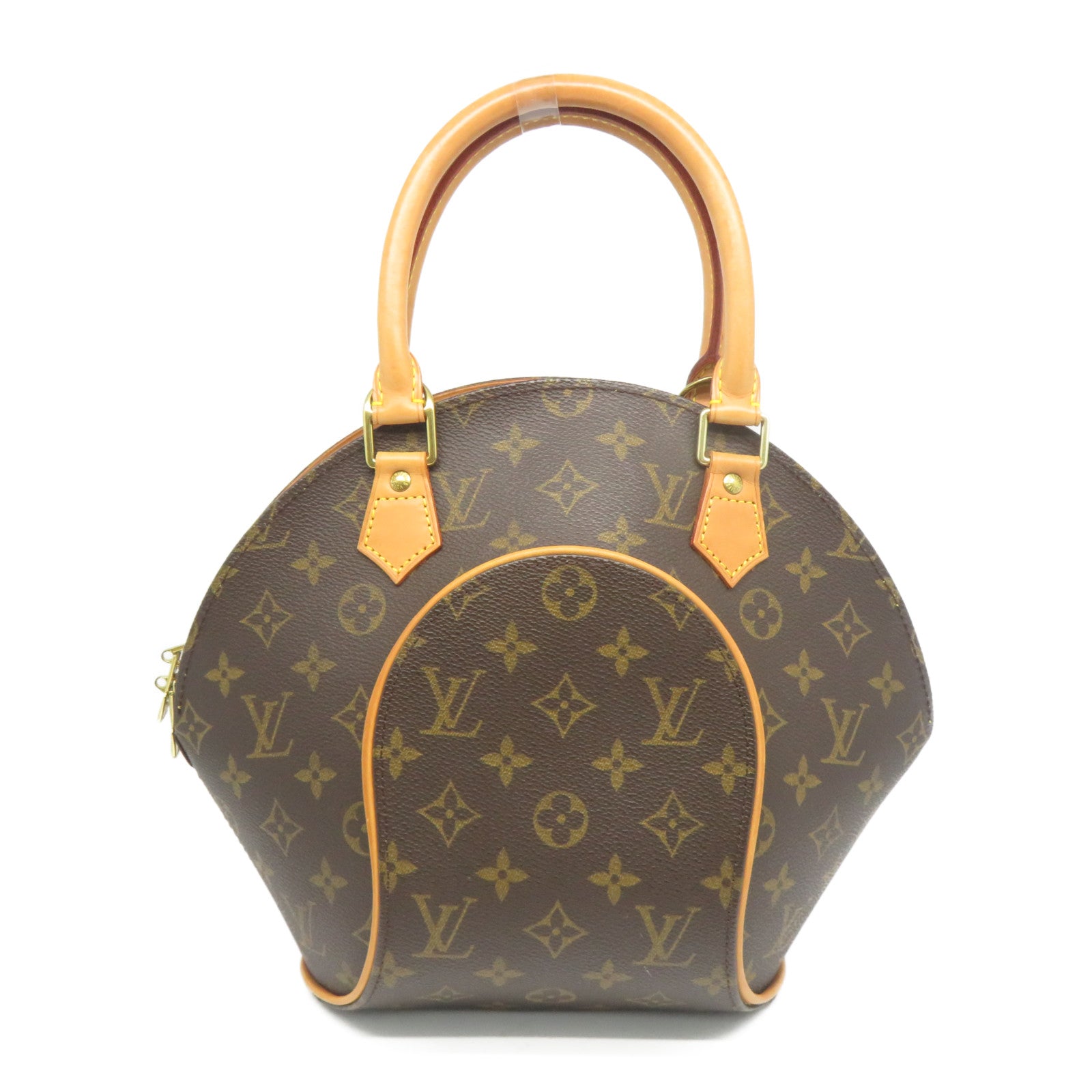 LOUIS VUITTON 【激減優惠】Monogram Elipse PM金扣手挽袋啡色