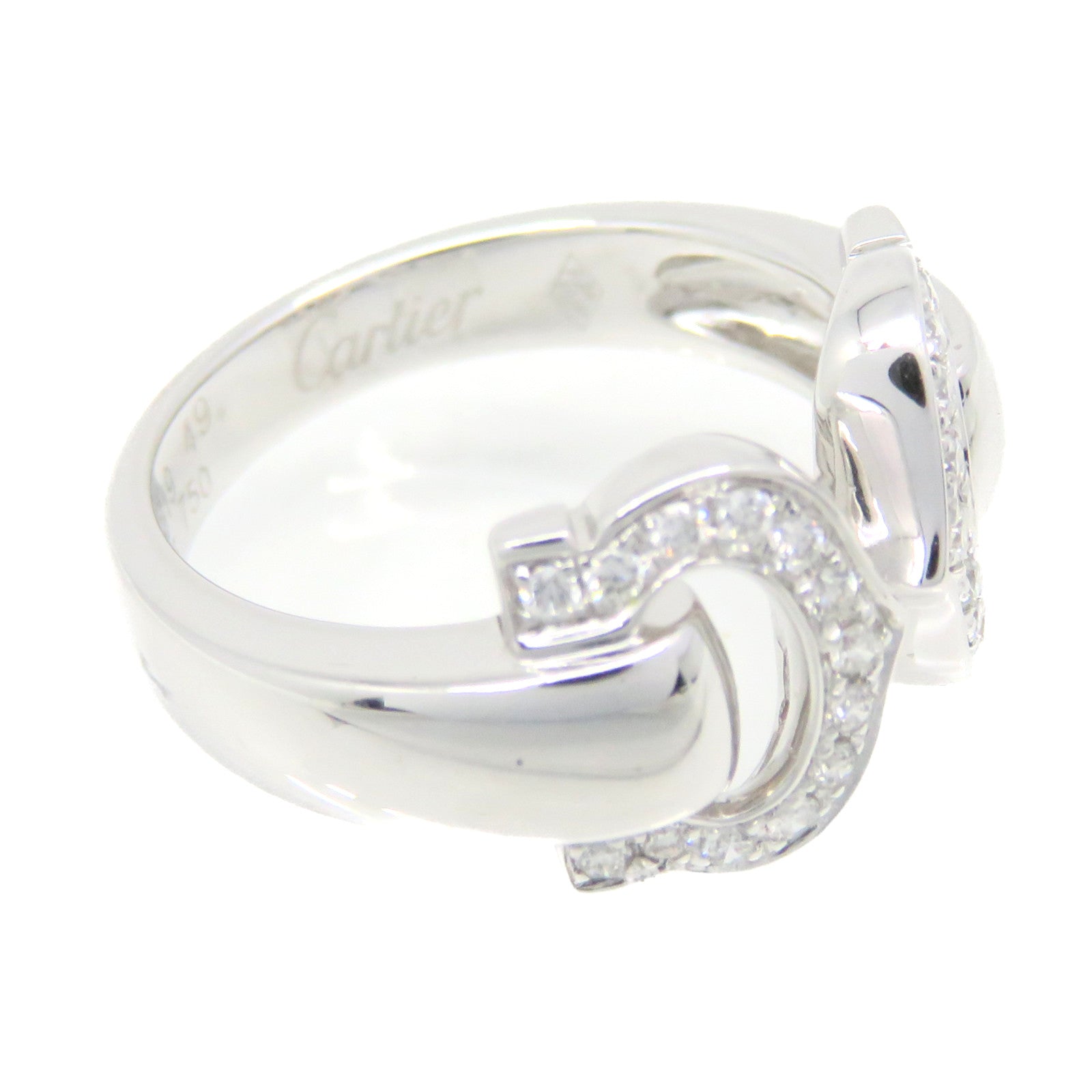 CARTIER 18K白金/钻石C2 Diamond Ring戒指#49