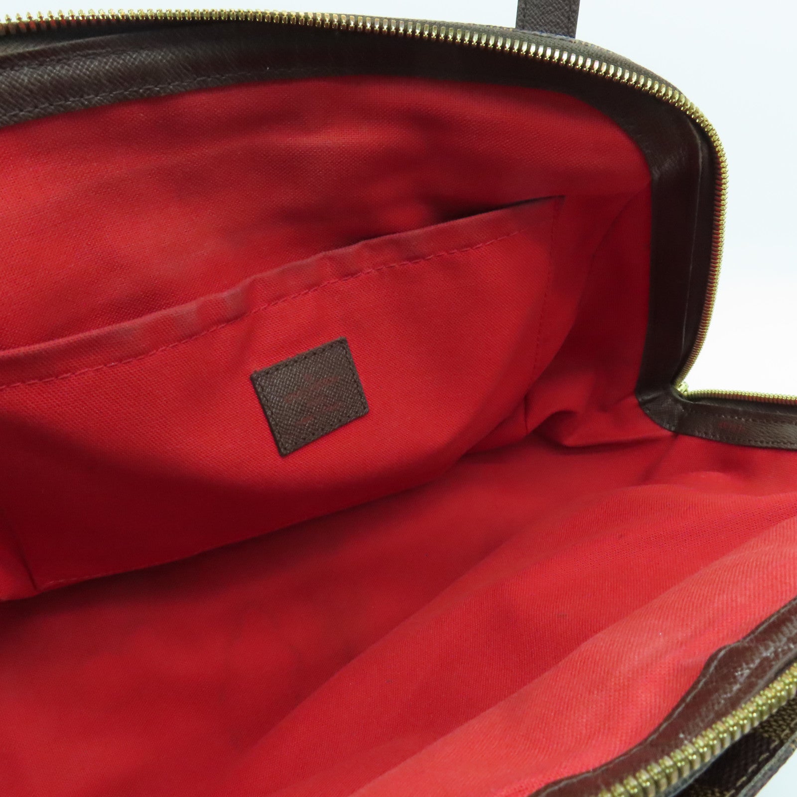 LOUIS VUITTON Damier Belem PM Hand Bag金扣手挽袋啡色