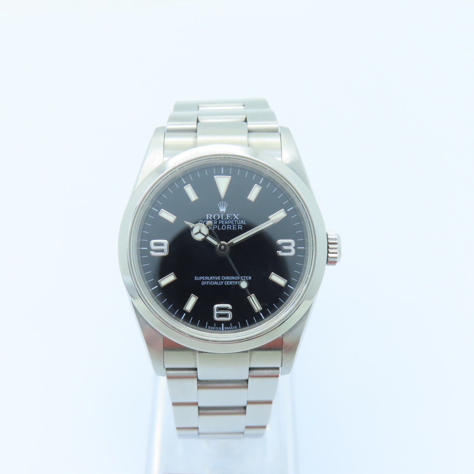 ROLEX ExplorerⅠ不鏽鋼手錶自動機芯黒色