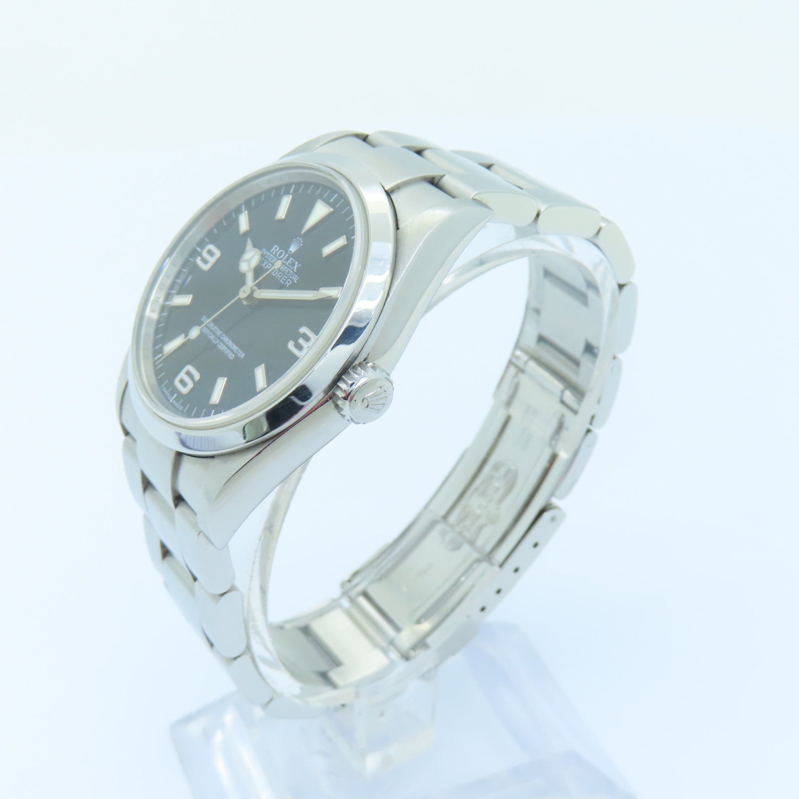 ROLEX ExplorerⅠ不鏽鋼手錶自動機芯黒色