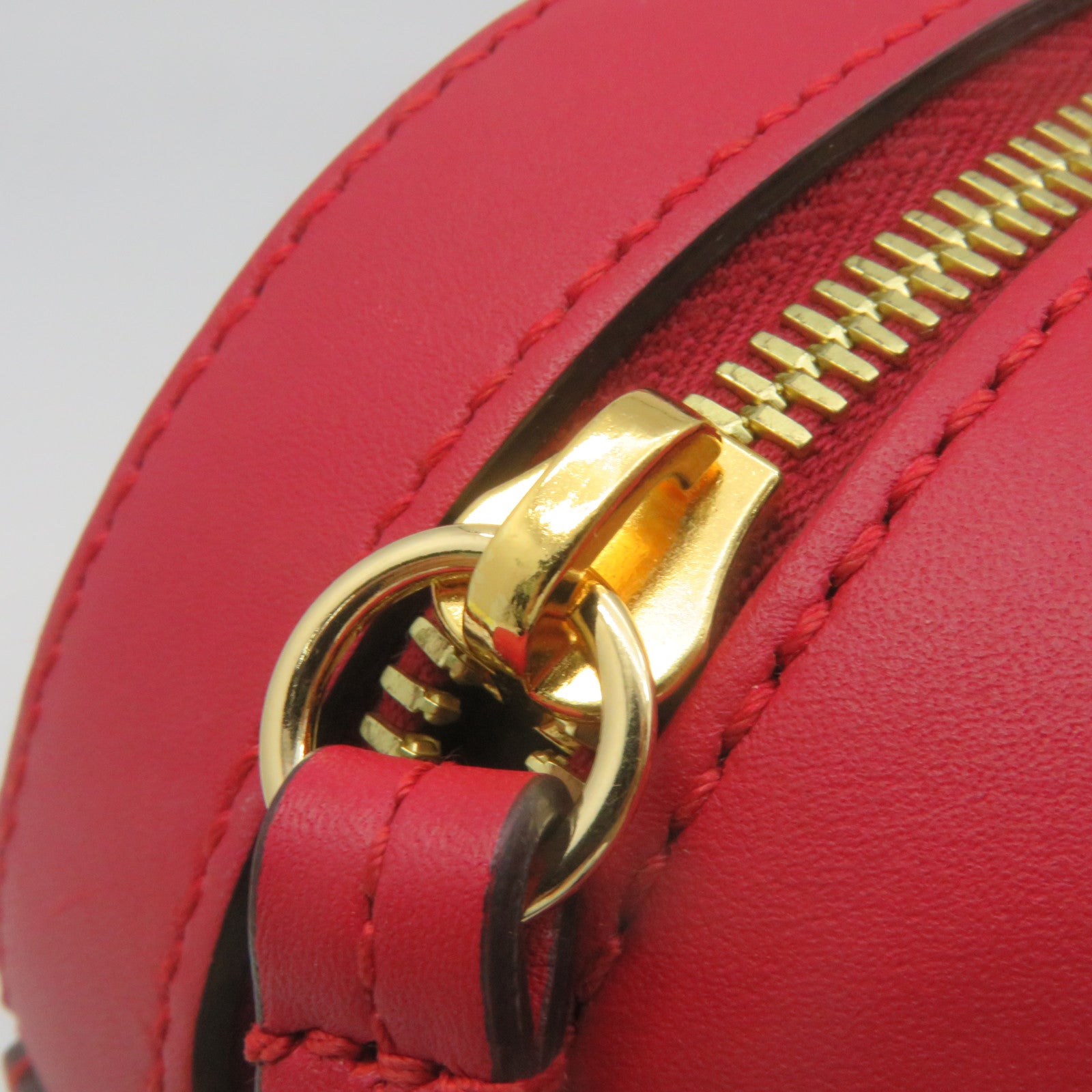 GUCCI 塗層帆布Blooms Chain Shoulder Bag鏈帶肩背袋啡色/紅色
