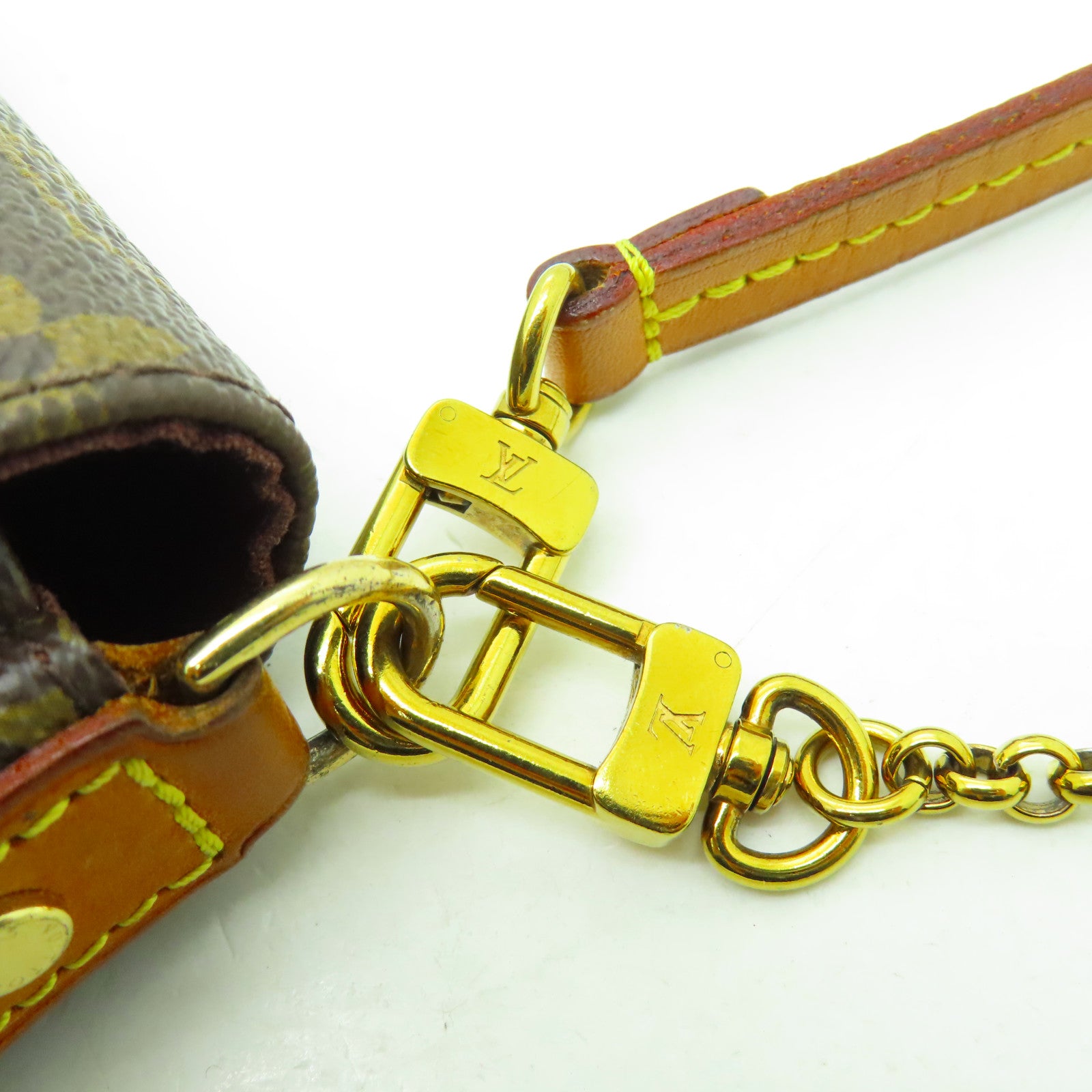 LOUIS VUITTON Monogram Favourite MM金扣手挽肩背兩用袋啡色
