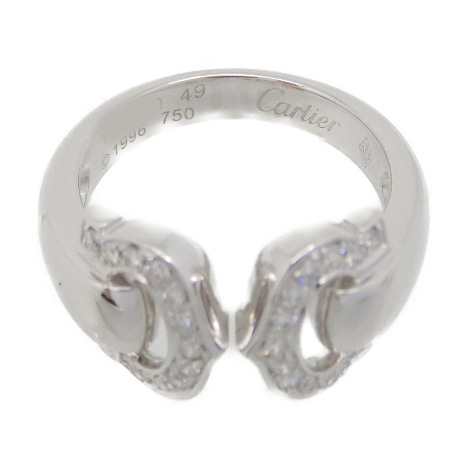 CARTIER 18K白金/钻石C2 Diamond Ring戒指#49