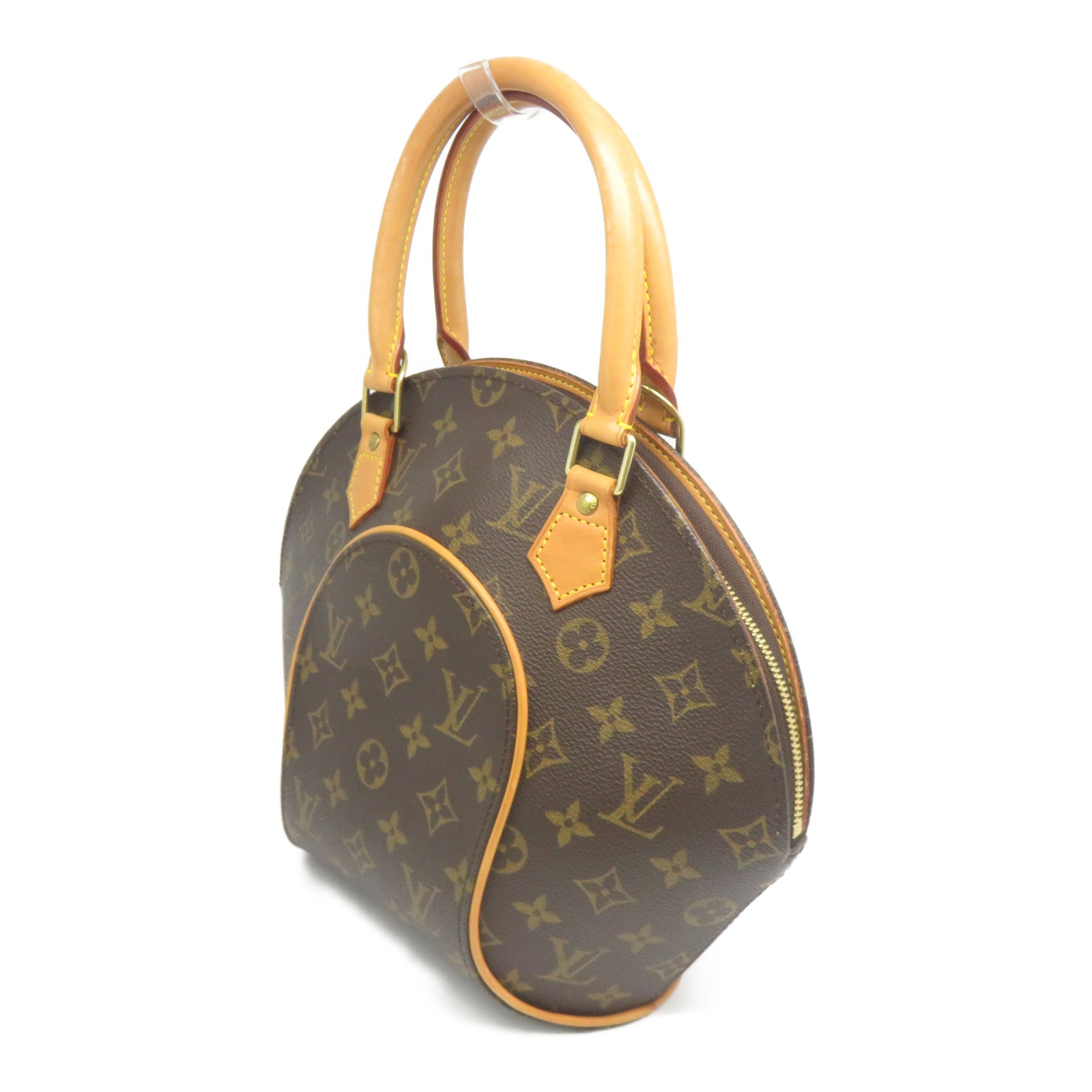LOUIS VUITTON 【激減優惠】Monogram Elipse PM金扣手挽袋啡色