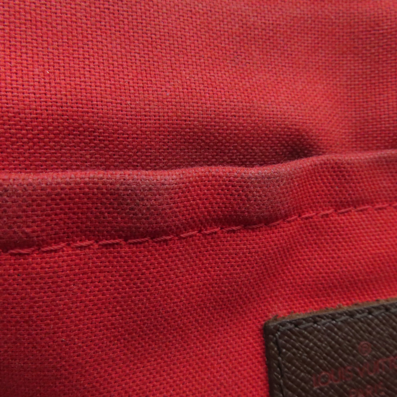 LOUIS VUITTON Damier Belem PM Hand Bag金扣手挽袋啡色