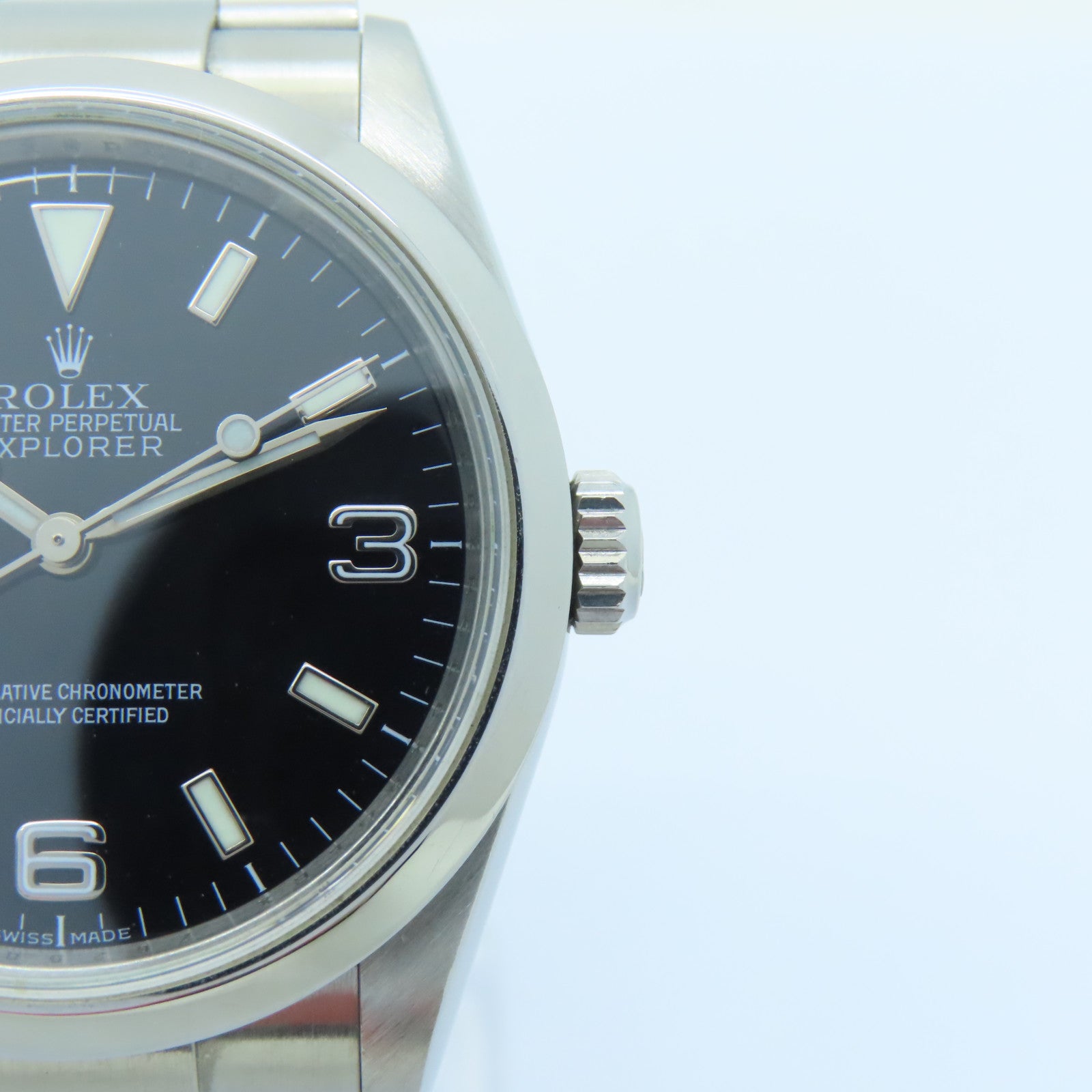 ROLEX ExplorerⅠ不鏽鋼手錶自動機芯黒色