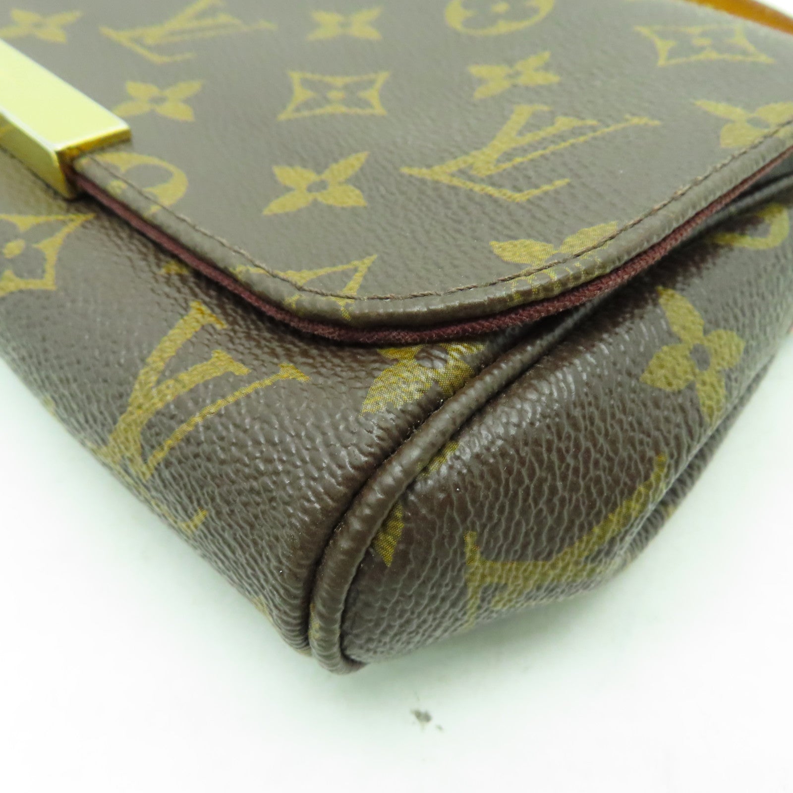 LOUIS VUITTON Monogram Favourite MM金扣手挽肩背兩用袋啡色