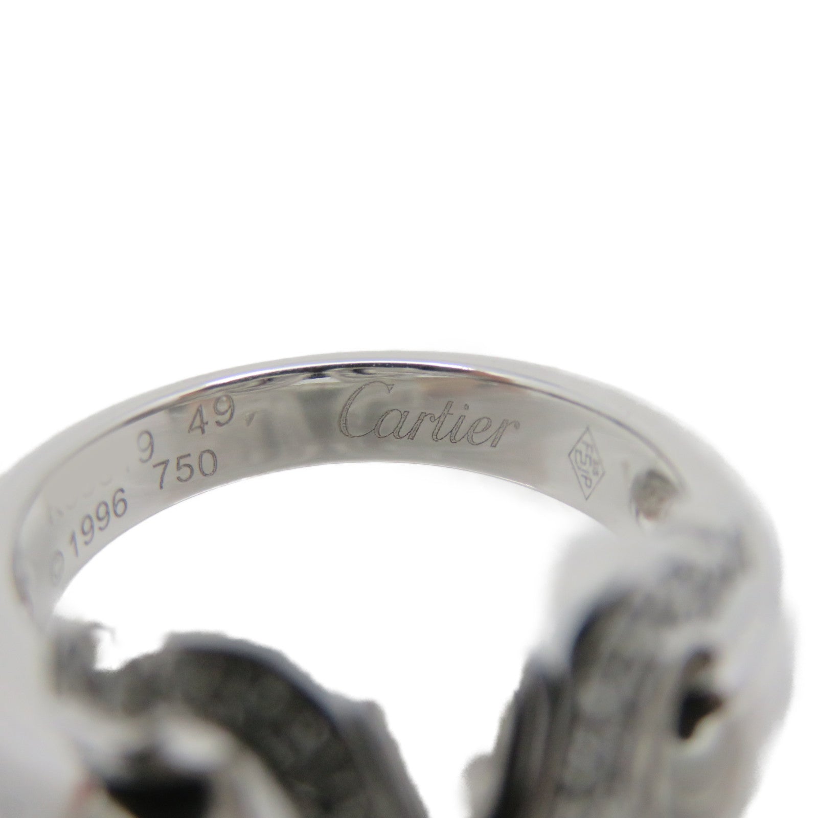 CARTIER 18K白金/钻石C2 Diamond Ring戒指#49