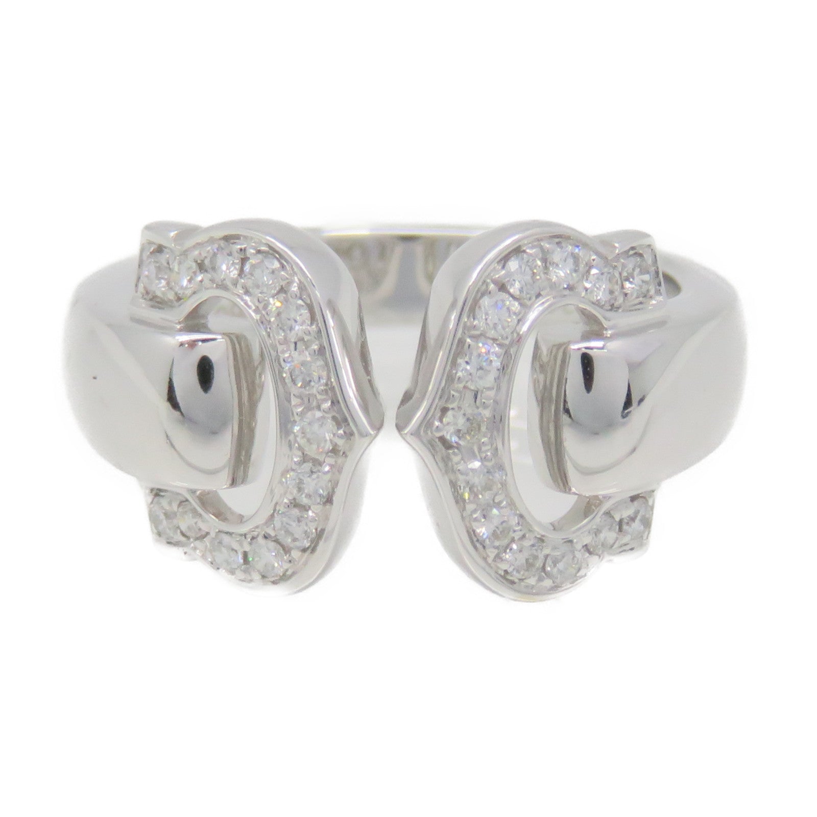 CARTIER 18K白金/钻石C2 Diamond Ring戒指#49
