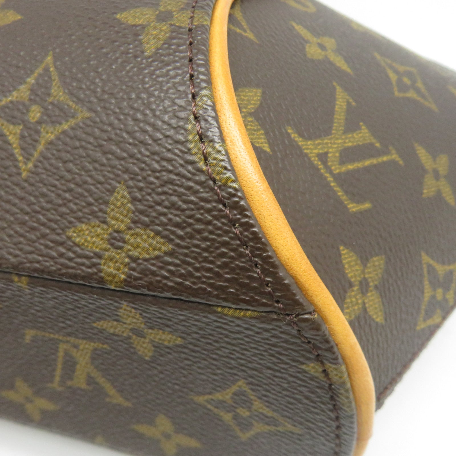 LOUIS VUITTON 【激減優惠】Monogram Elipse PM金扣手挽袋啡色