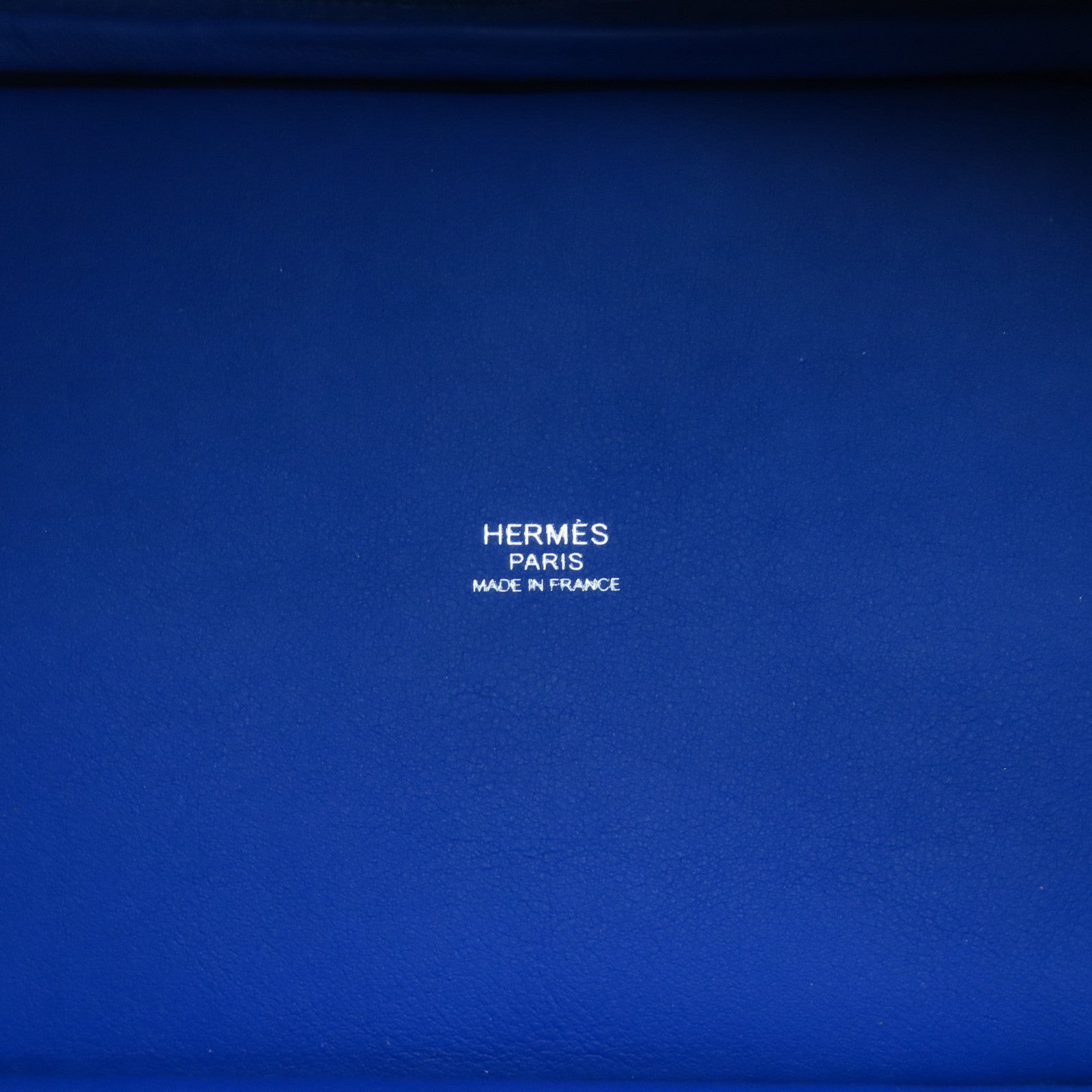 HERMES 帆布/皮革Picotin Cargo PM銀扣手挽袋藍色