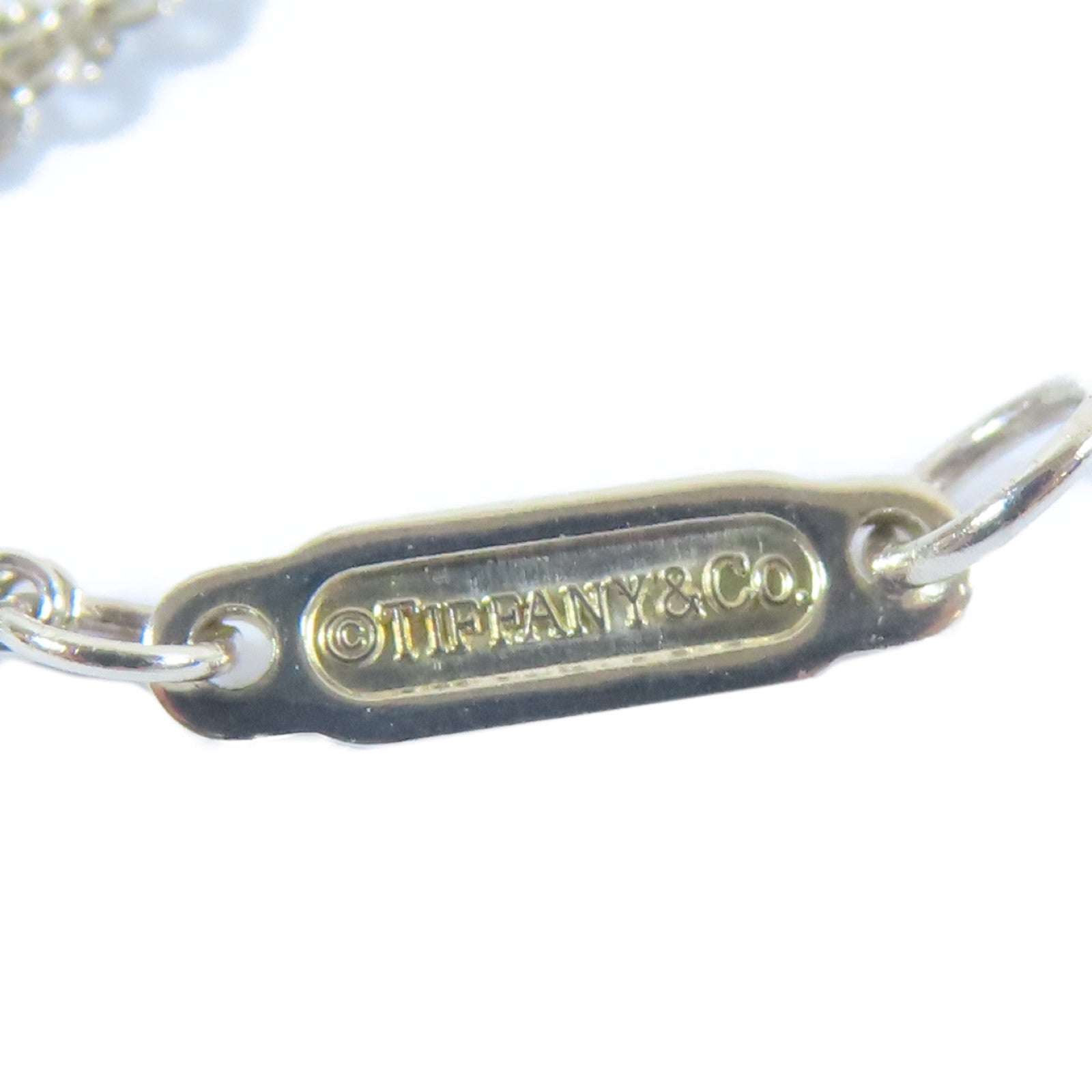 TIFFANY＆CO 925純銀Silver Please Return手鏈#16cm