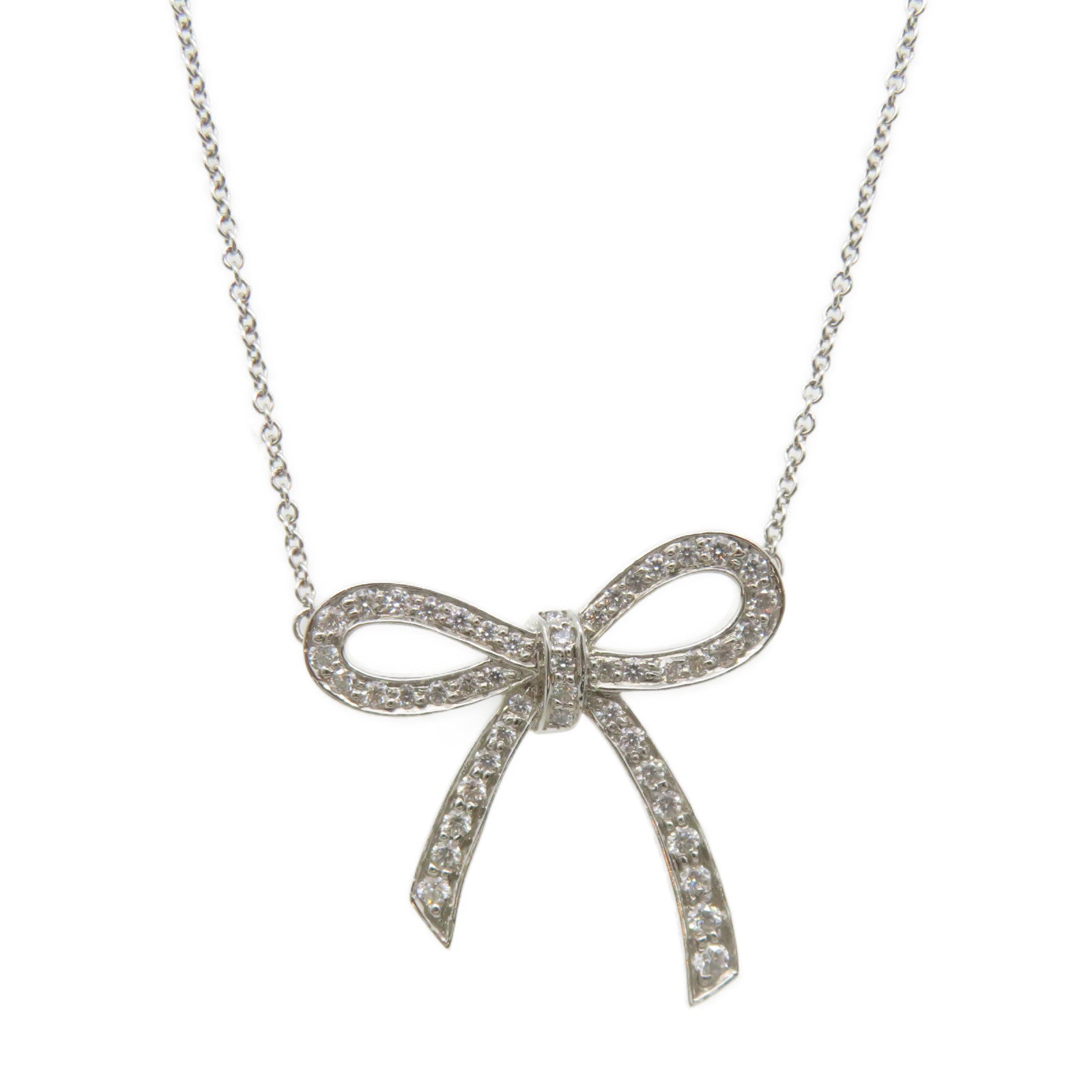 TIFFANY&amp;CO PT950 Platinum / Diamond Diamond Necklace Necklace