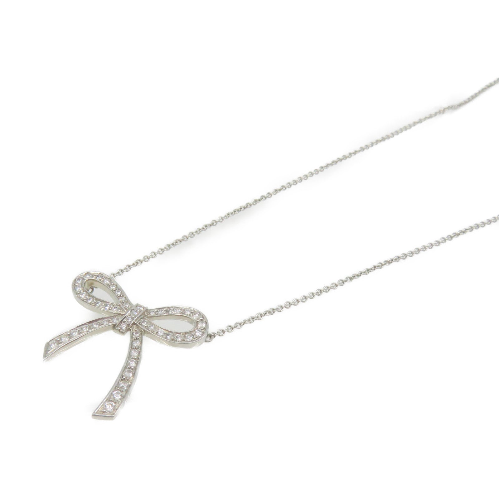 TIFFANY&amp;CO PT950 Platinum / Diamond Diamond Necklace Necklace