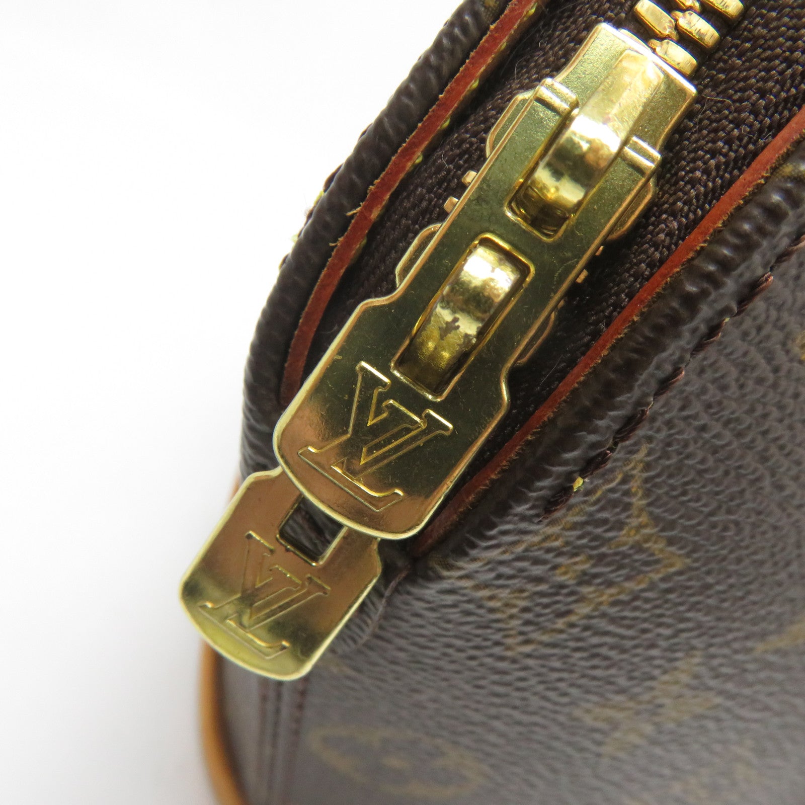 LOUIS VUITTON 【激減優惠】Monogram Elipse PM金扣手挽袋啡色