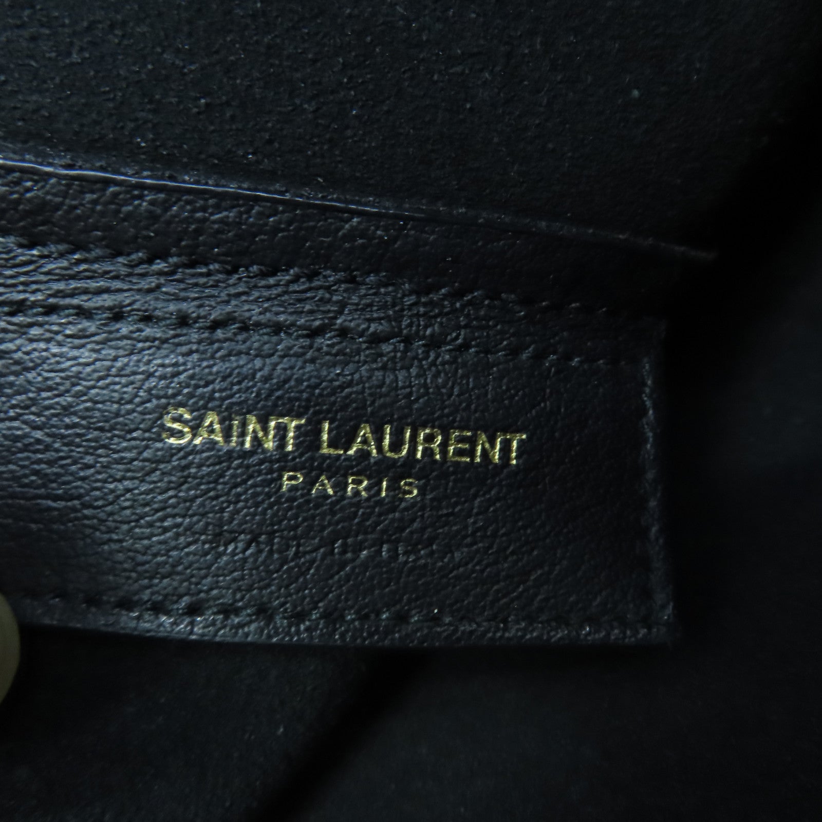 SAINT LAURENT 牛皮皮革Tote Bag金扣手挽袋/肩背袋黑色