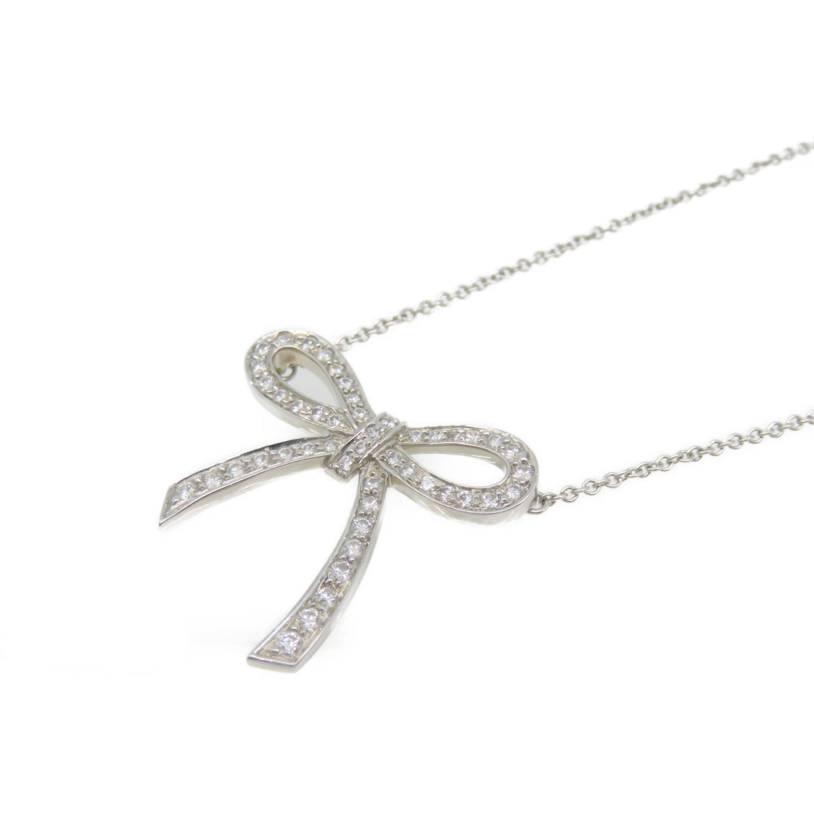 TIFFANY&amp;CO PT950 Platinum / Diamond Diamond Necklace Necklace