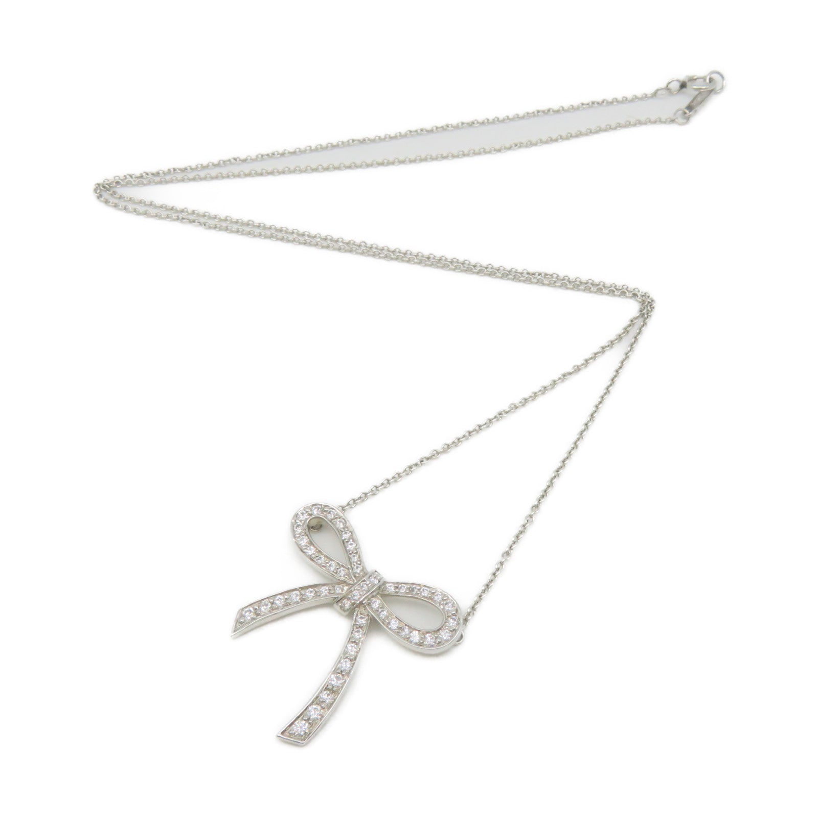 TIFFANY&amp;CO PT950 Platinum / Diamond Diamond Necklace Necklace