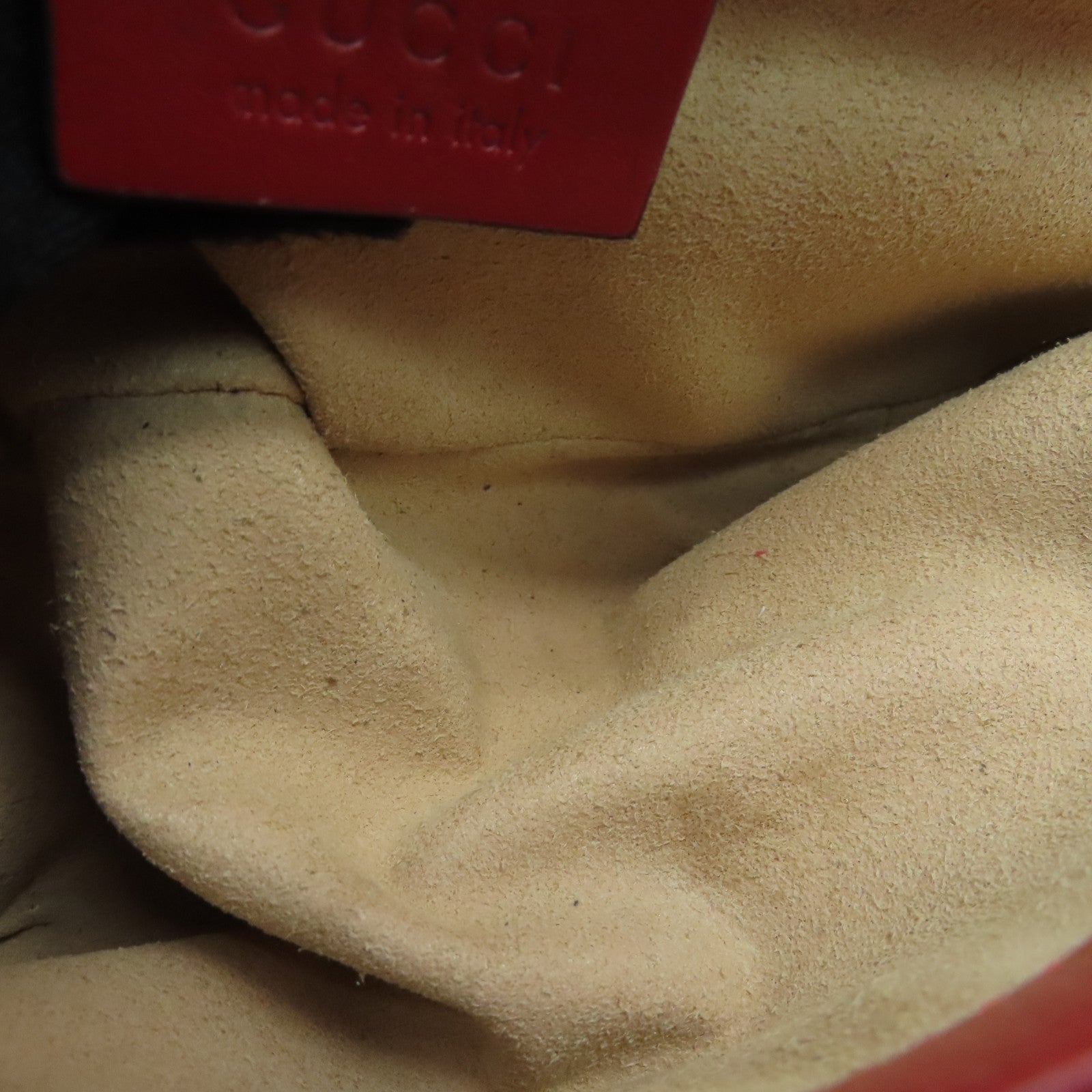 GUCCI 牛皮皮革GG Marmont Mini Bag鏈條肩背袋紅色