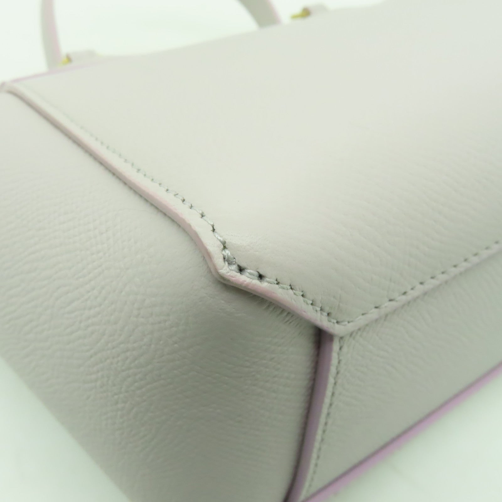 CELINE 牛皮皮革Belt Bag金扣手挽肩背兩用袋粉紅色