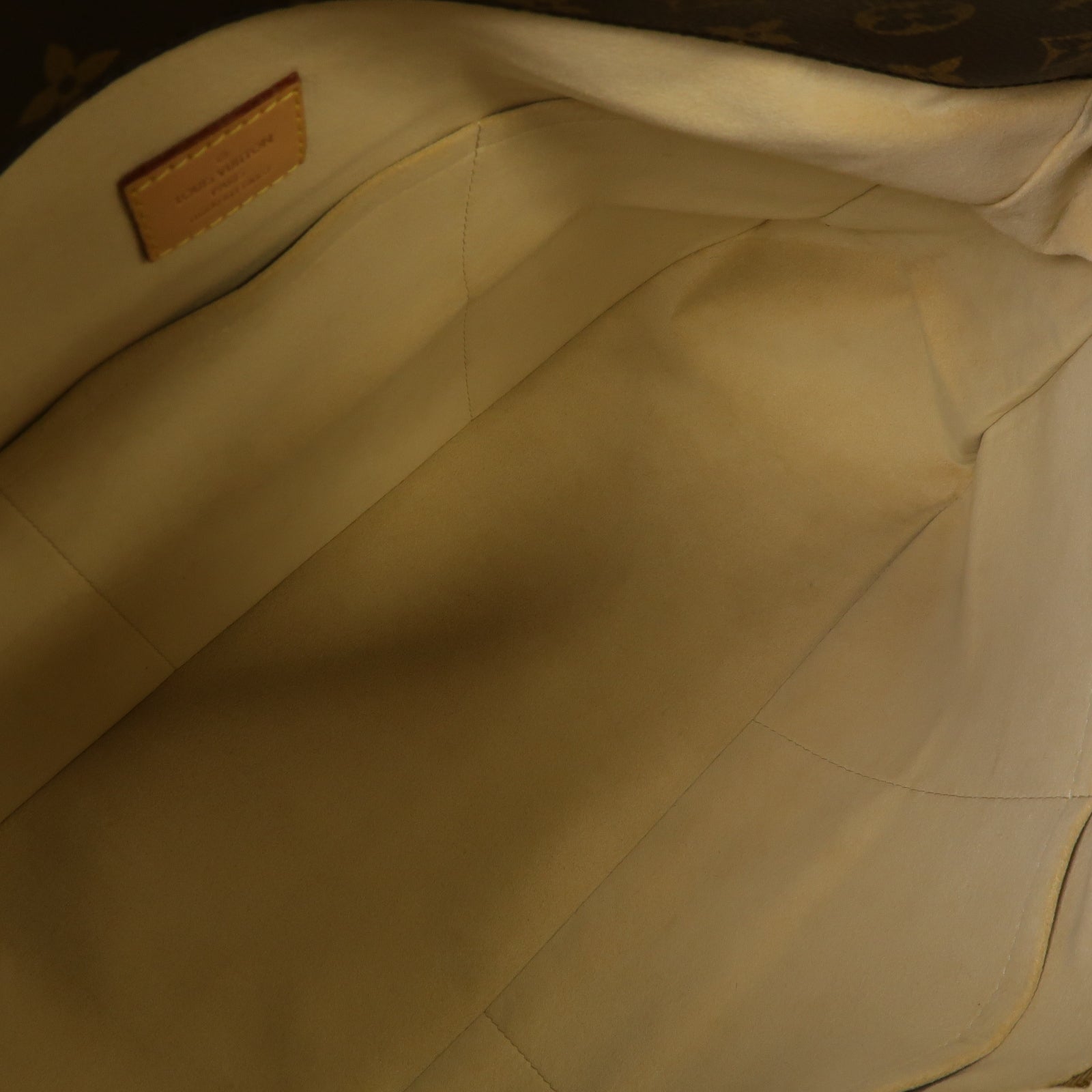 LOUIS VUITTON Monogram Artsy MM金扣手挽袋棕色