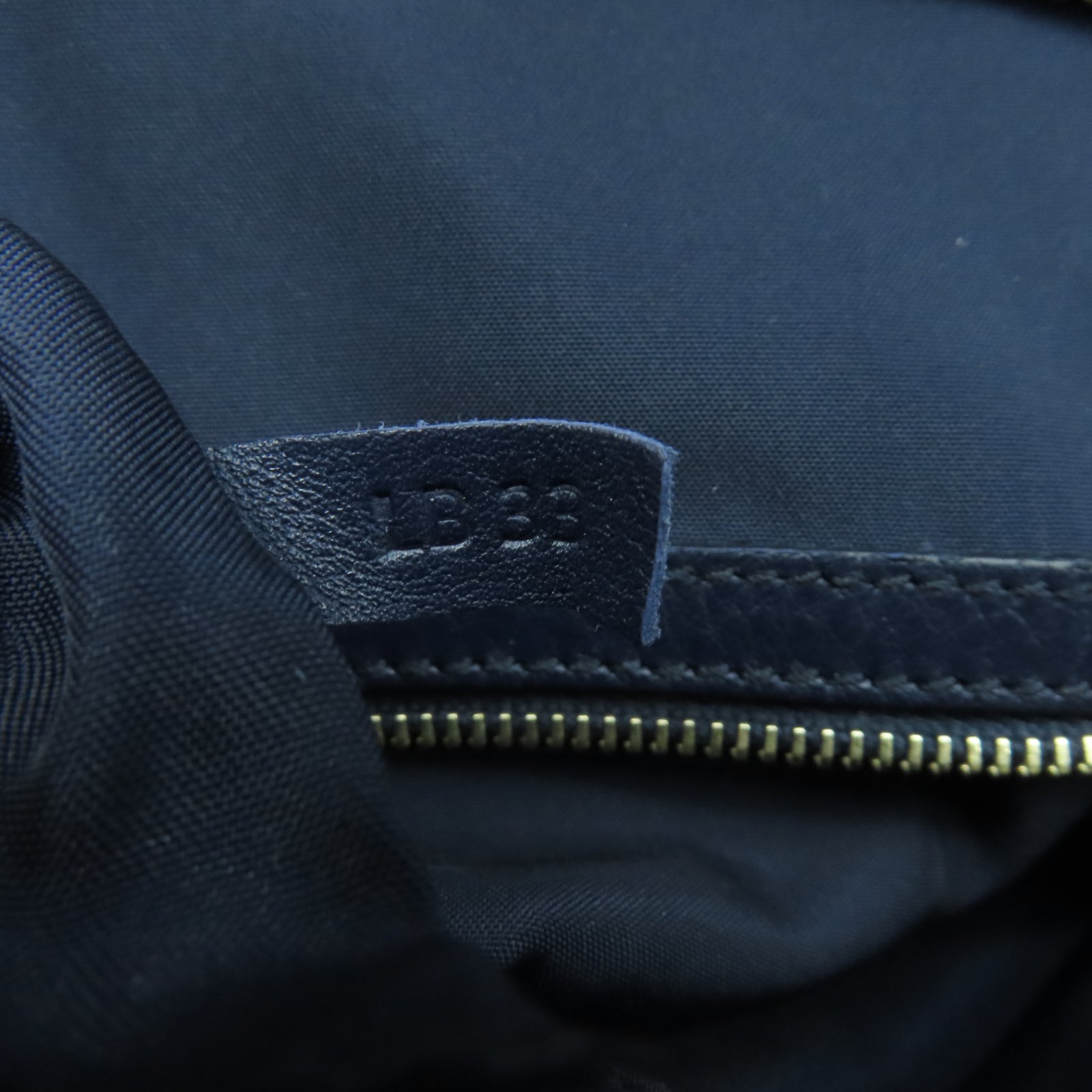 TOD’S 牛皮皮革2 Way Shoulder銀扣手挽肩背兩用袋深藍色
