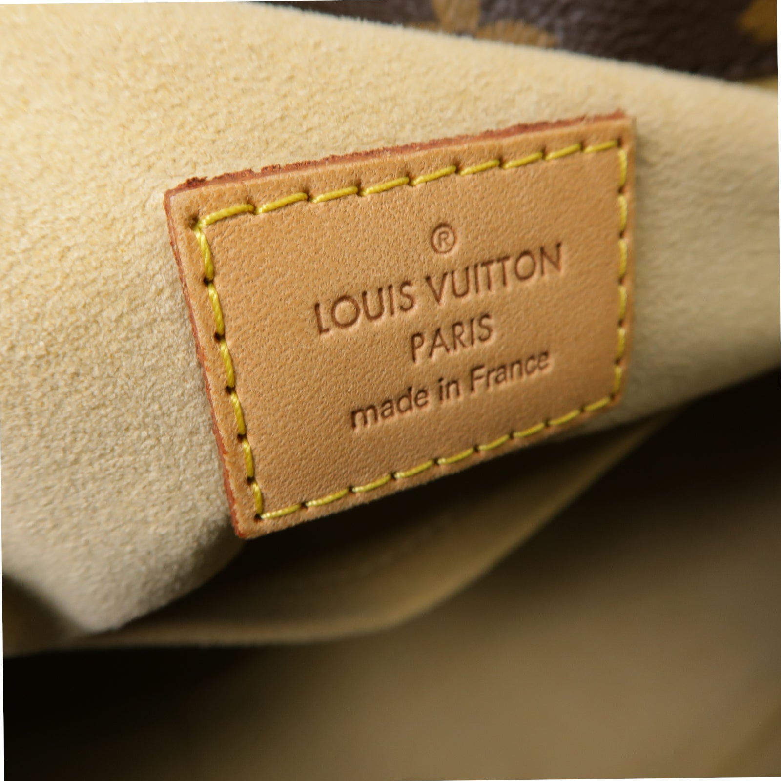 LOUIS VUITTON Monogram Artsy MM金扣手挽袋棕色