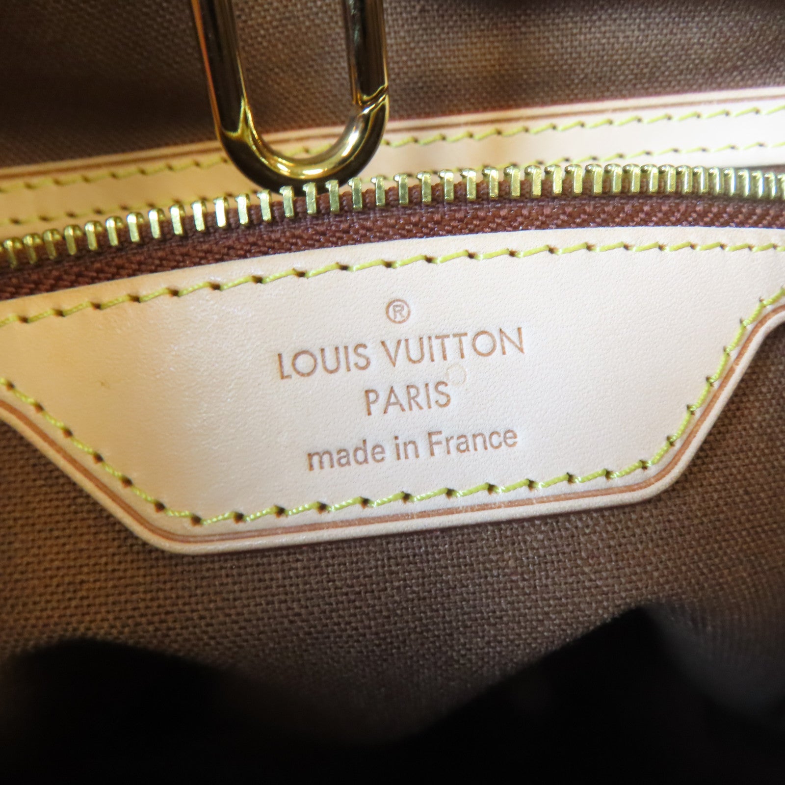 LOUIS VUITTON Monogram Batignolles金扣肩背袋啡色