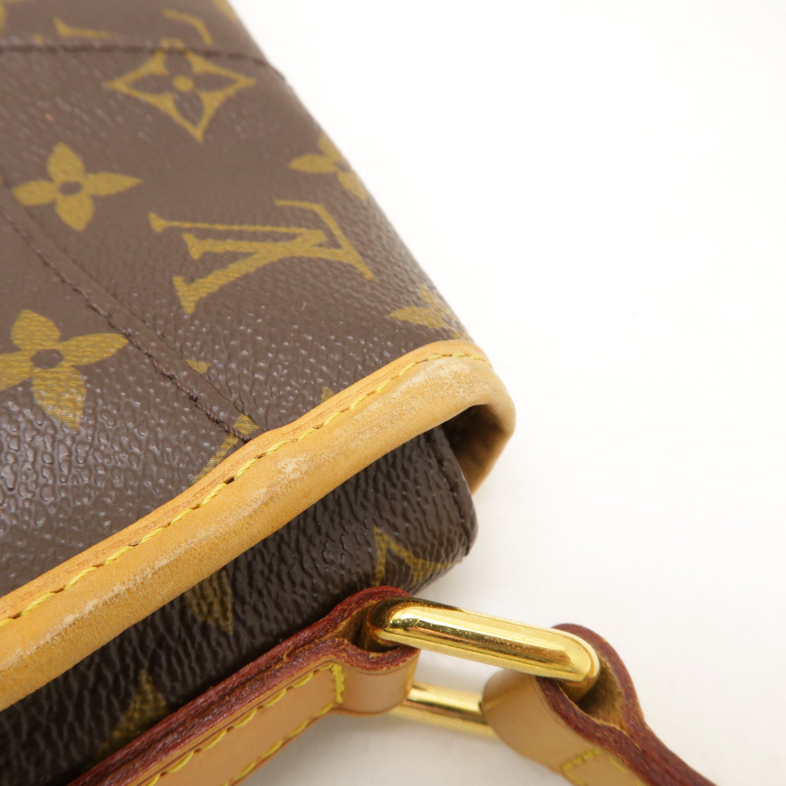 LOUIS VUITTON Monogram Menilmontant PM金扣肩背袋啡色