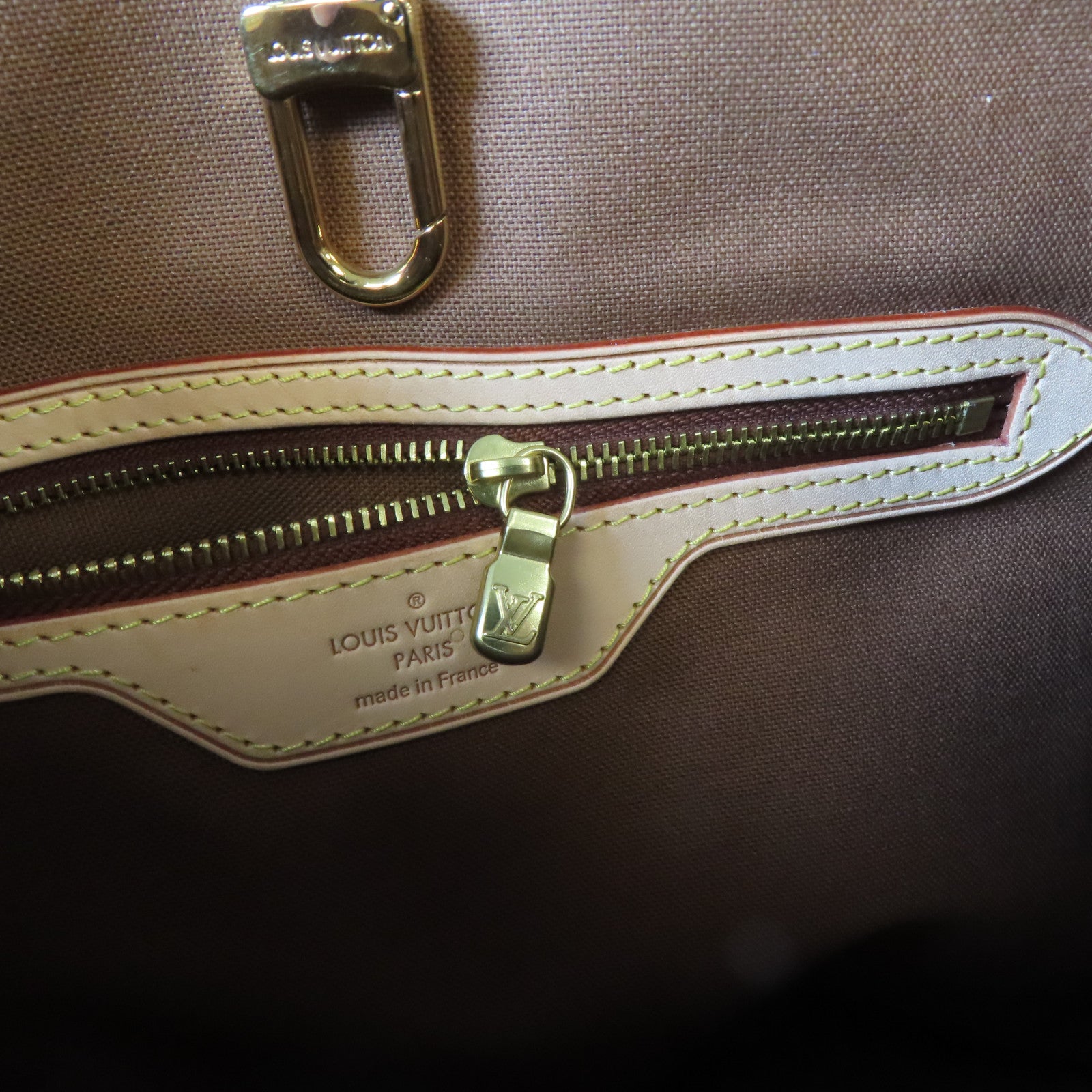 LOUIS VUITTON Monogram Batignolles金扣肩背袋啡色