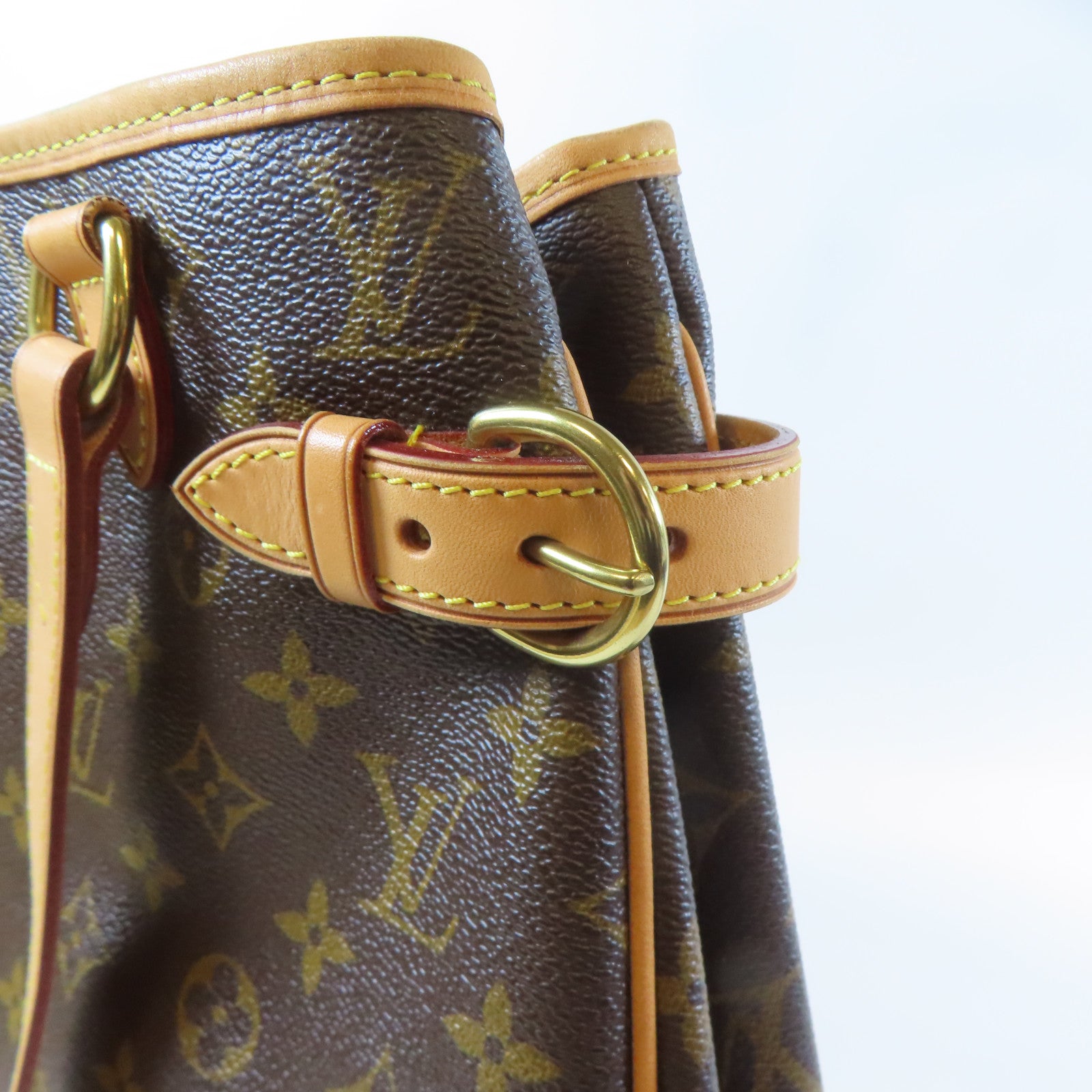 LOUIS VUITTON Monogram Batignolles金扣肩背袋啡色