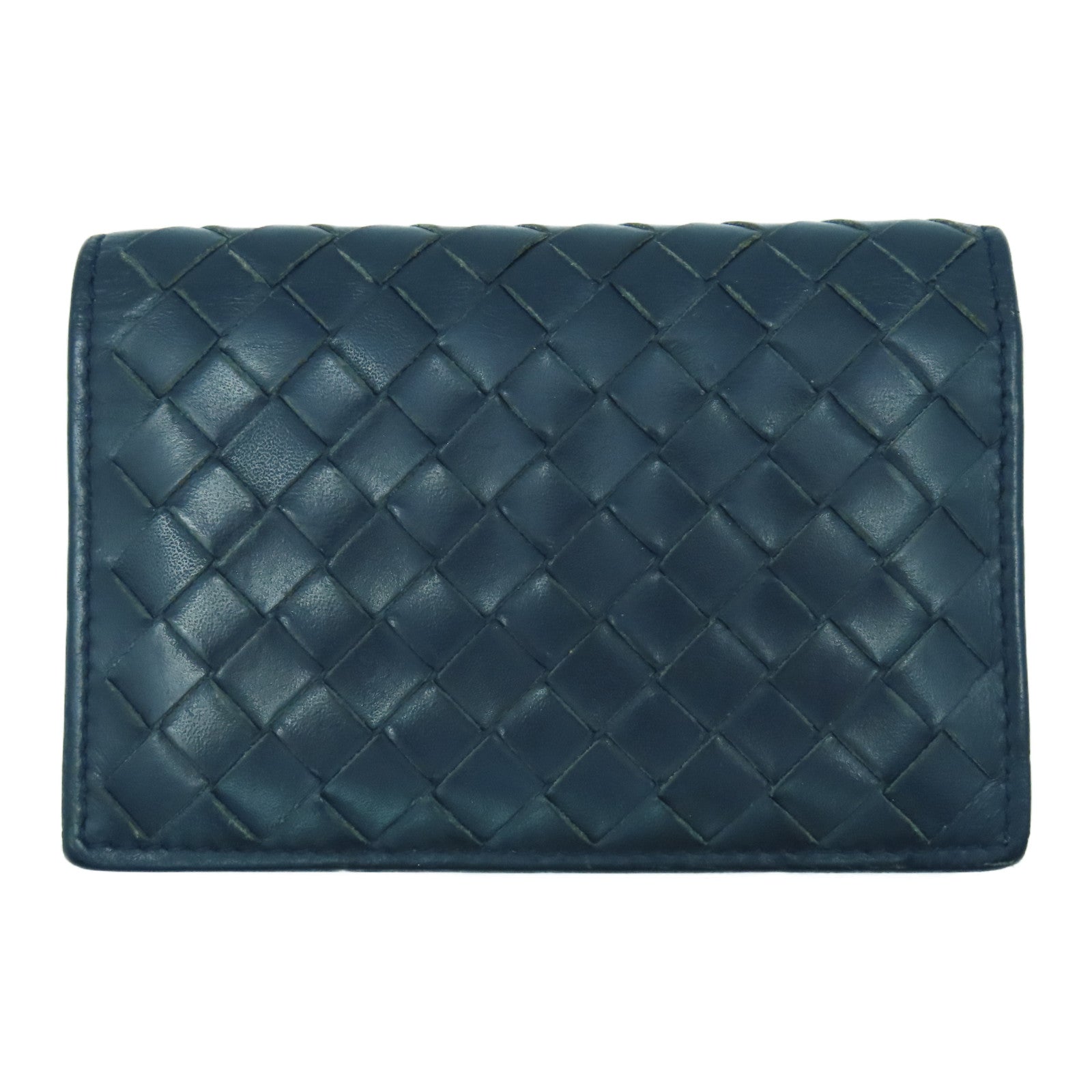 BOTTEGA VENETA 牛皮皮革Card Case卡片套深蓝色
