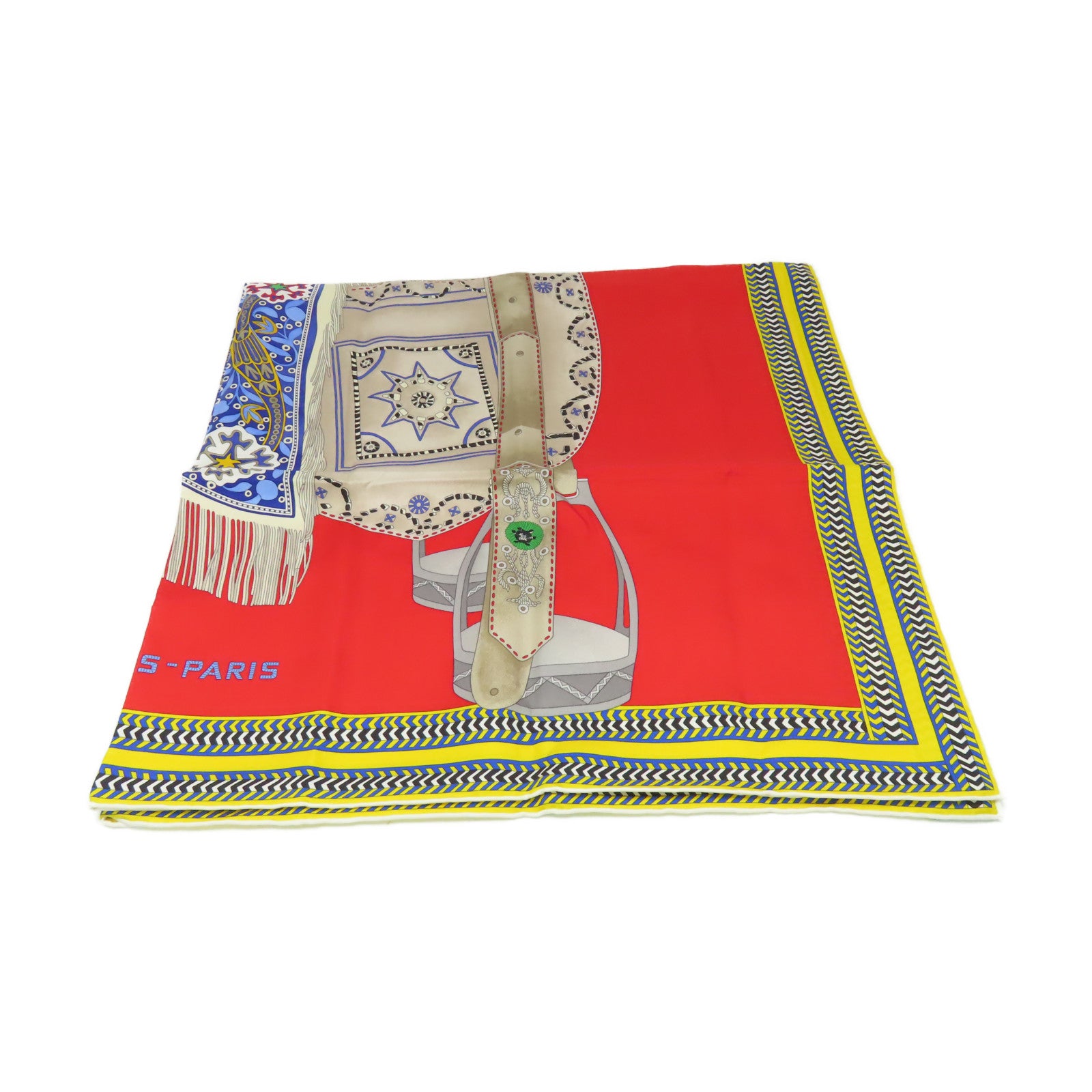 HERMES 【激減優惠】絲質Scarf 90x90絲巾紅色/黃色/藍色/彩色