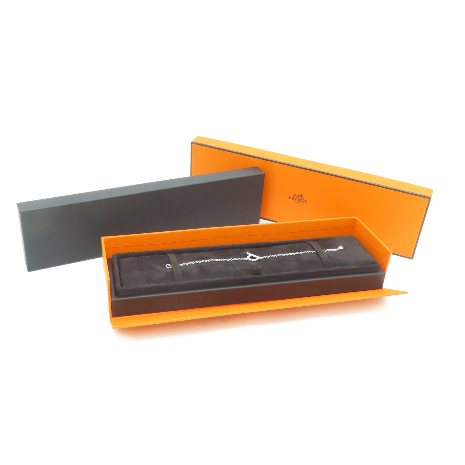 HERMES 18K白金Diamond Bracelet 0.55ct钻石手链
