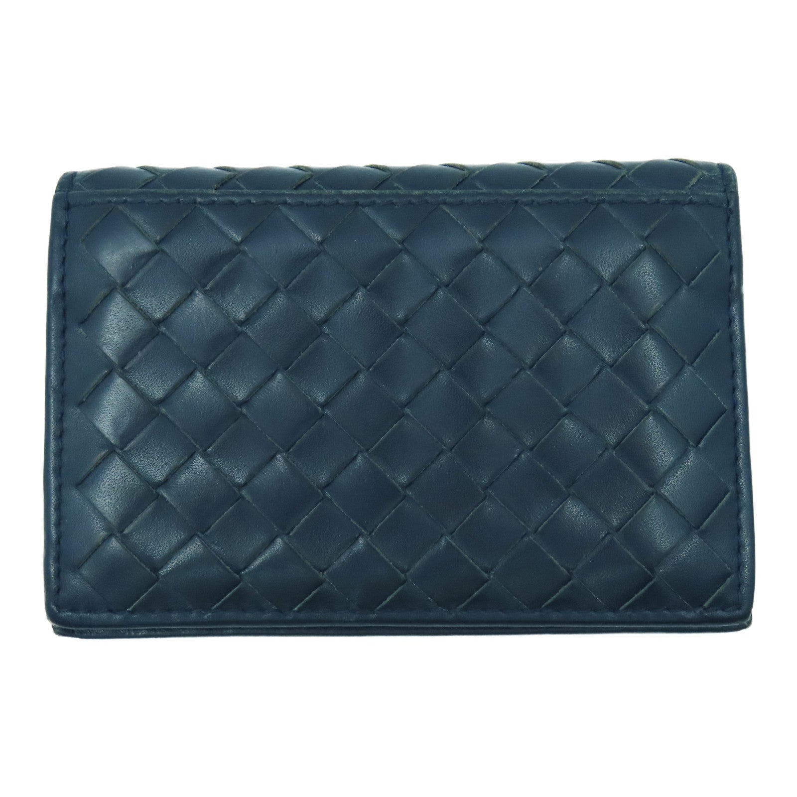 BOTTEGA VENETA 牛皮皮革Card Case卡片套深蓝色