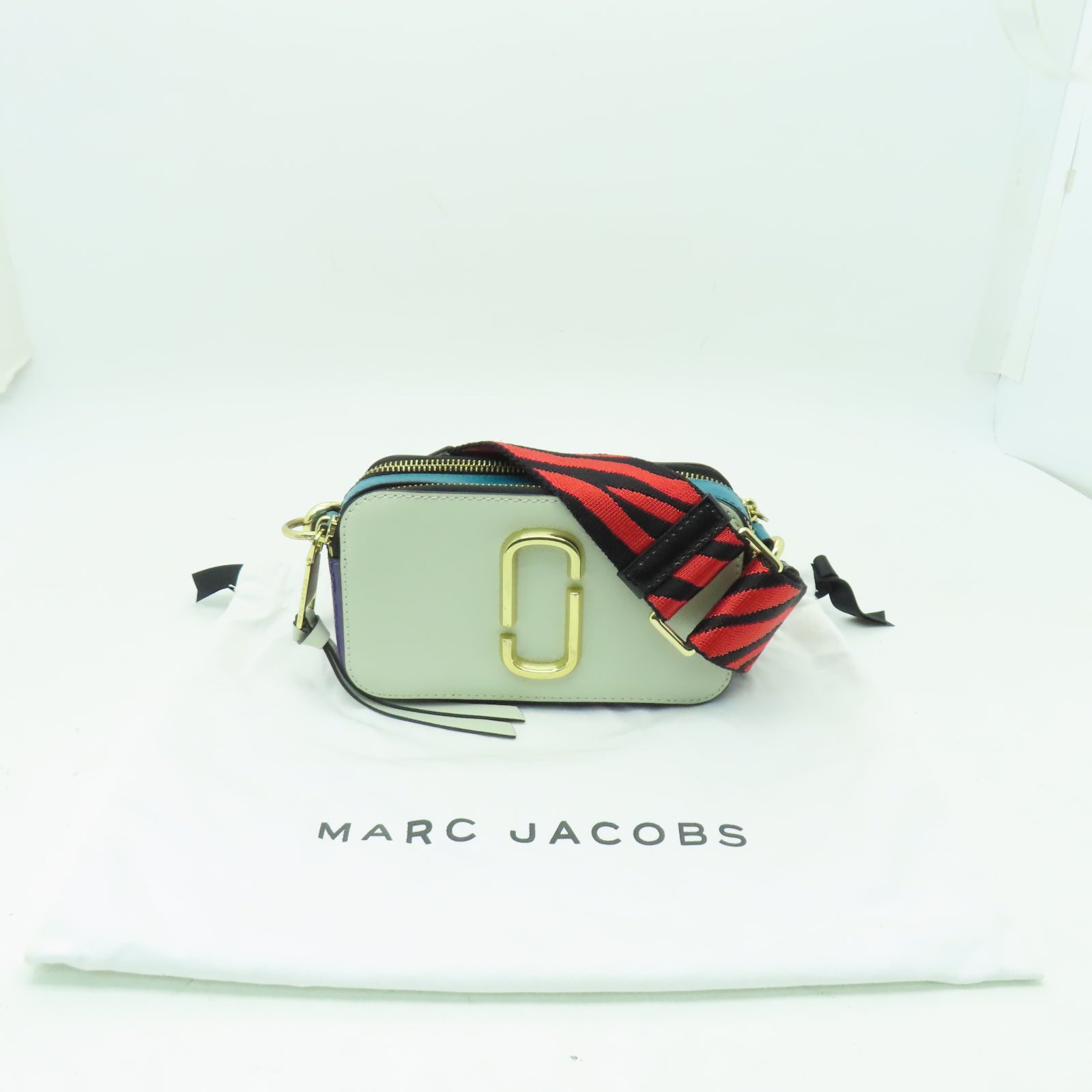 MARC JACOBS 【激減優惠】牛皮皮革Snapshot金扣肩背袋彩色