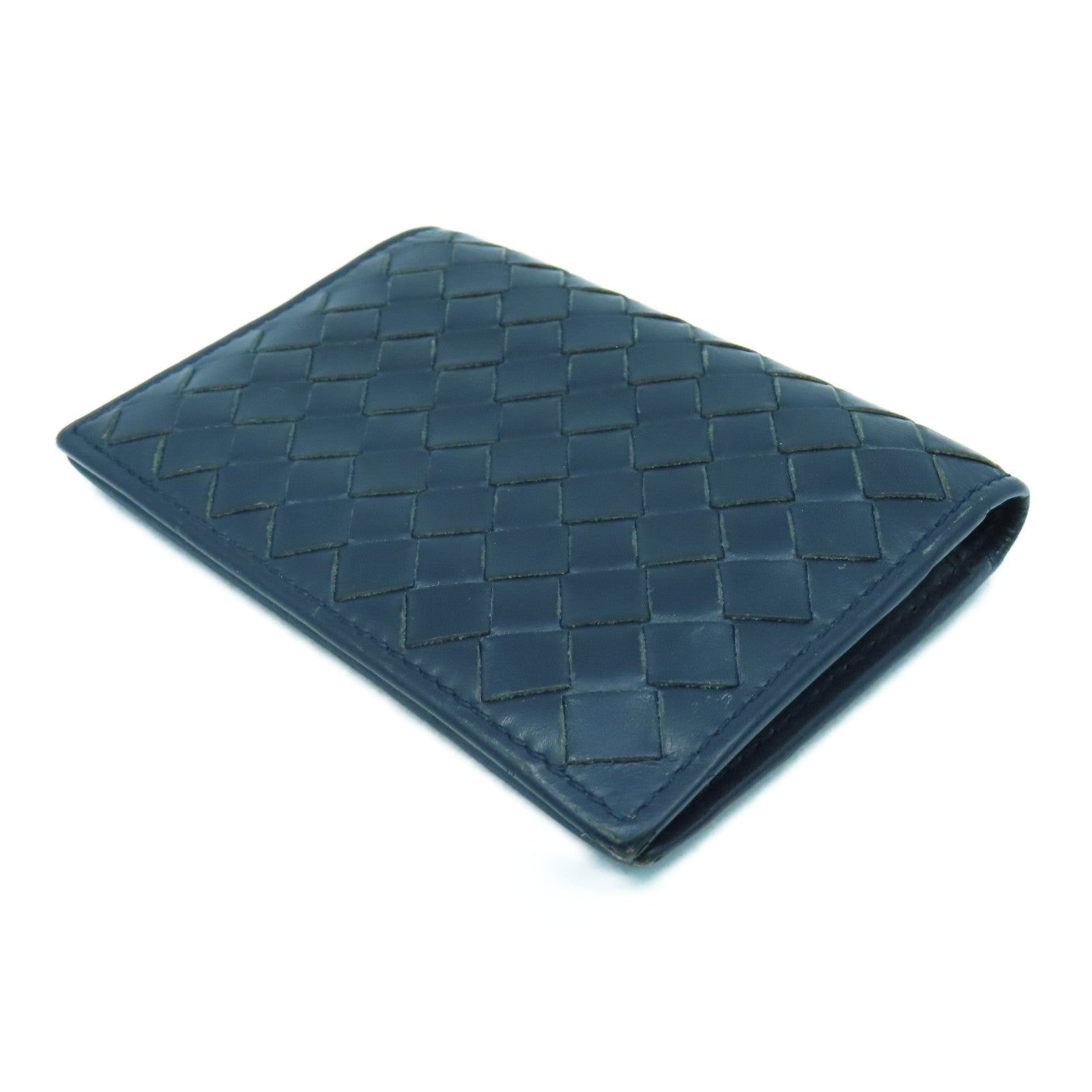 BOTTEGA VENETA 牛皮皮革Card Case卡片套深蓝色