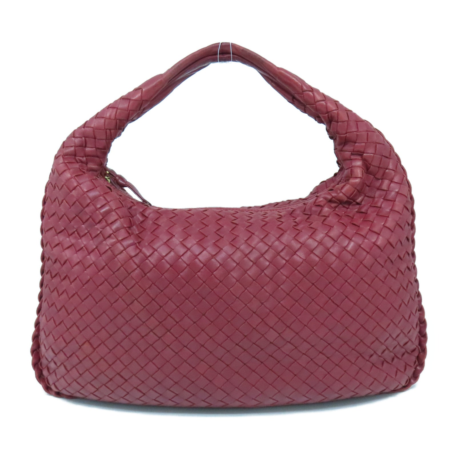 BOTTEGA VENETA 羊皮皮革Shoulder Bag金扣肩背袋紅色