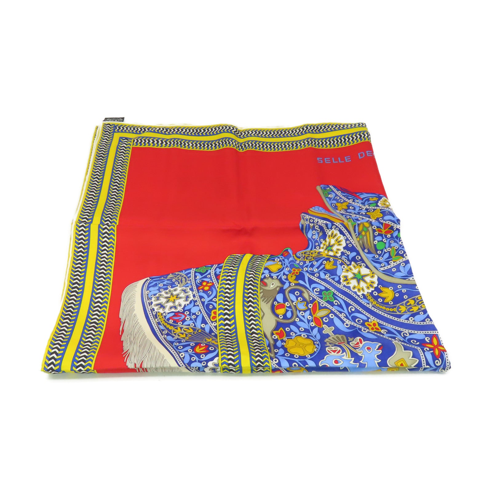 HERMES 【激減優惠】絲質Scarf 90x90絲巾紅色/黃色/藍色/彩色