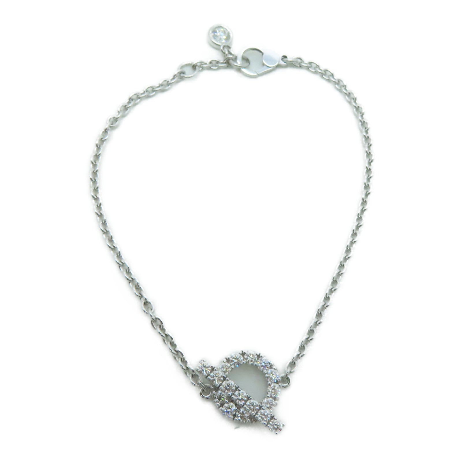 HERMES 18K白金Diamond Bracelet 0.55ct钻石手链