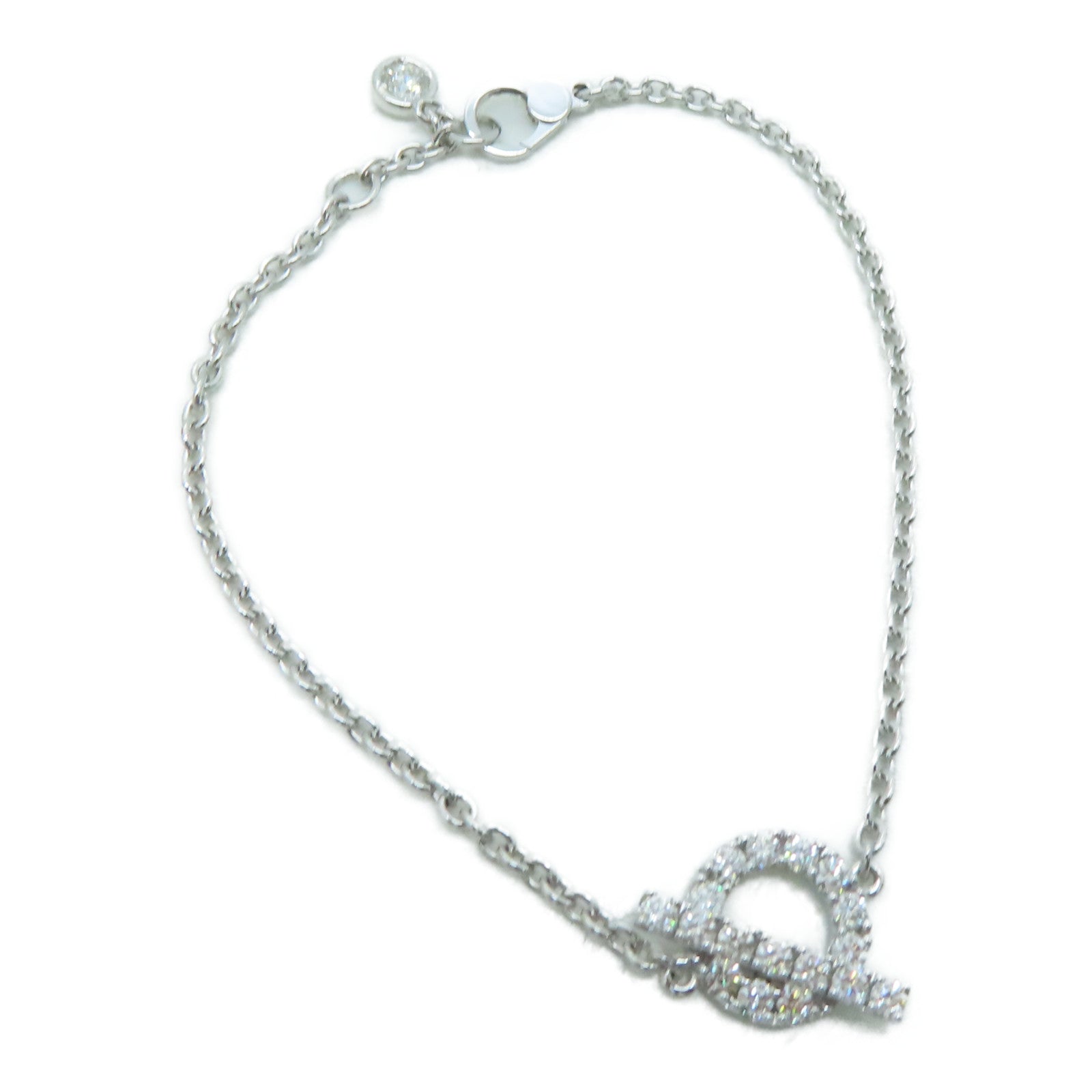 HERMES 18K白金Diamond Bracelet 0.55ct钻石手链