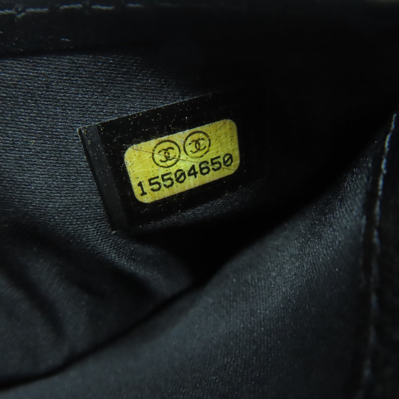 CHANEL 漆皮皮革Long Wallet銀扣長錢包黑色