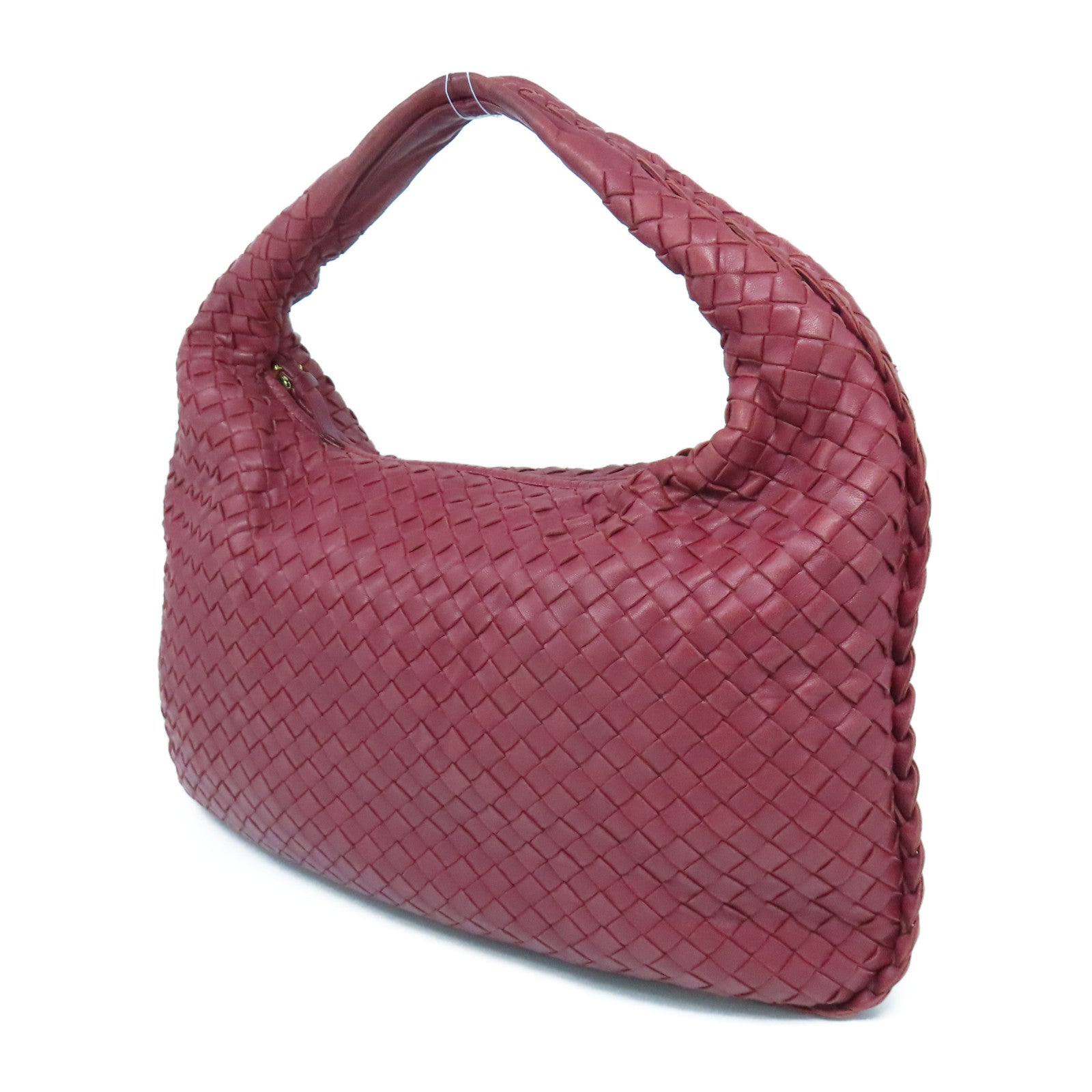 BOTTEGA VENETA 羊皮皮革Shoulder Bag金扣肩背袋紅色