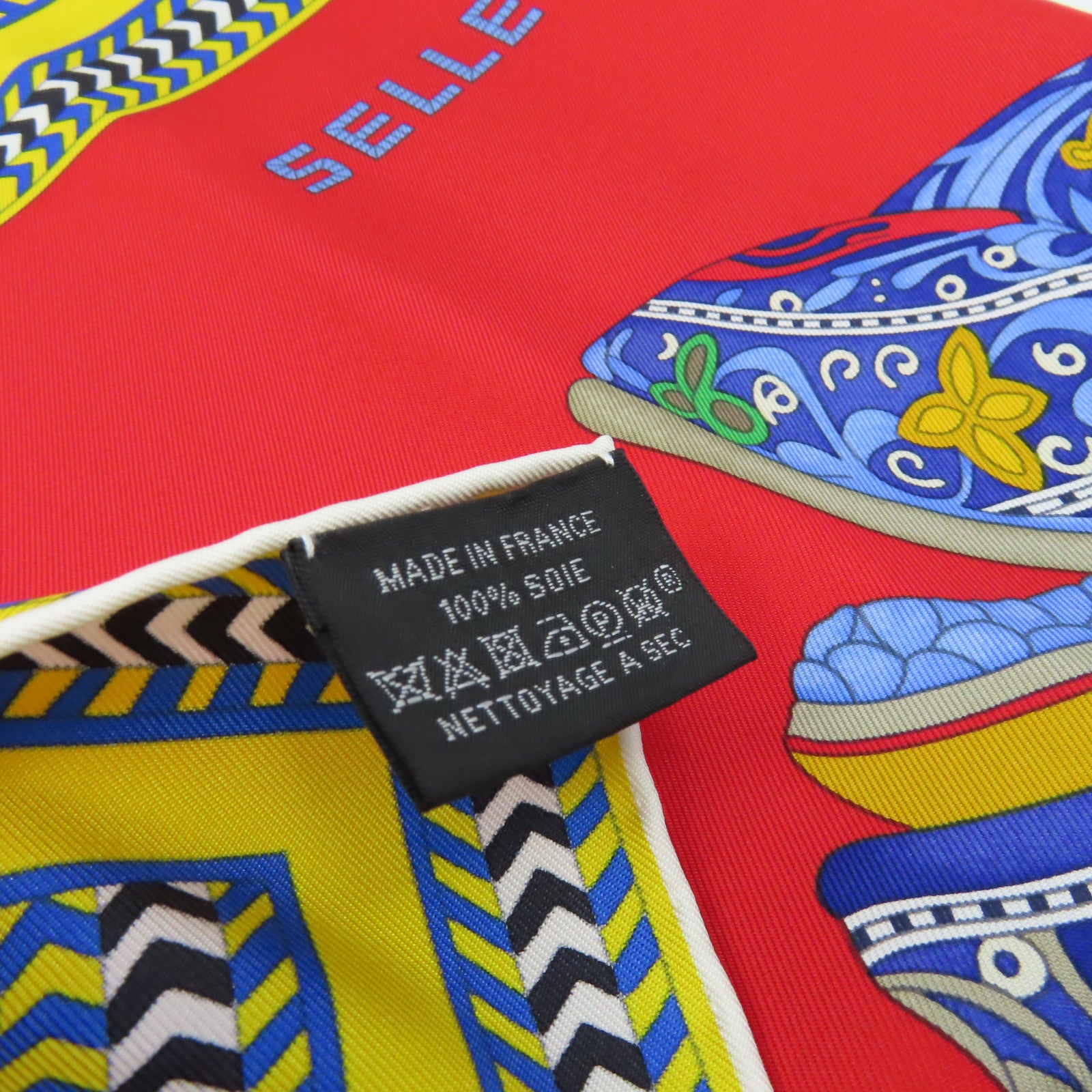 HERMES 【激減優惠】絲質Scarf 90x90絲巾紅色/黃色/藍色/彩色