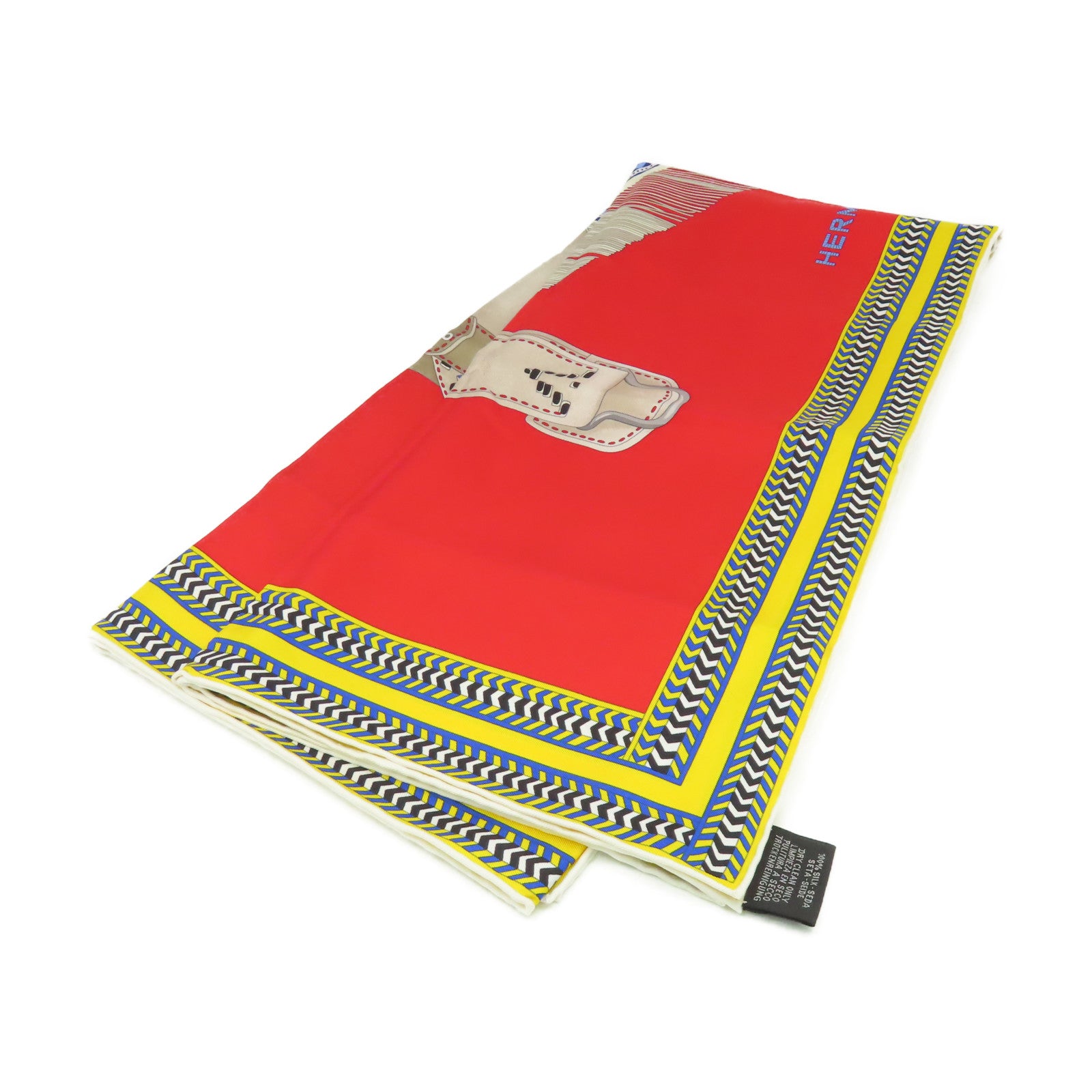 HERMES 【激減優惠】絲質Scarf 90x90絲巾紅色/黃色/藍色/彩色