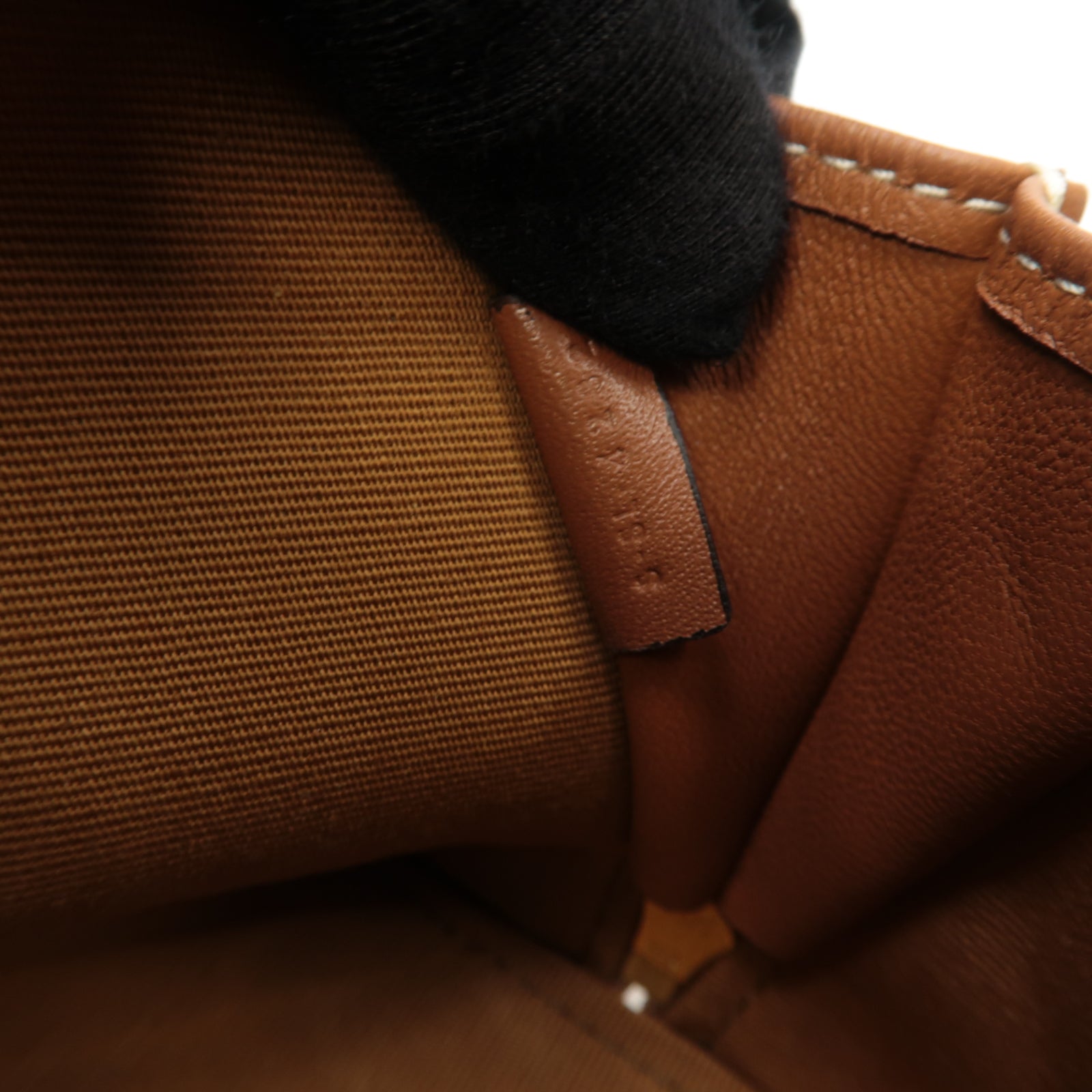 CELINE 塗層帆布Shoulder Bag金扣鏈帶肩背袋啡色