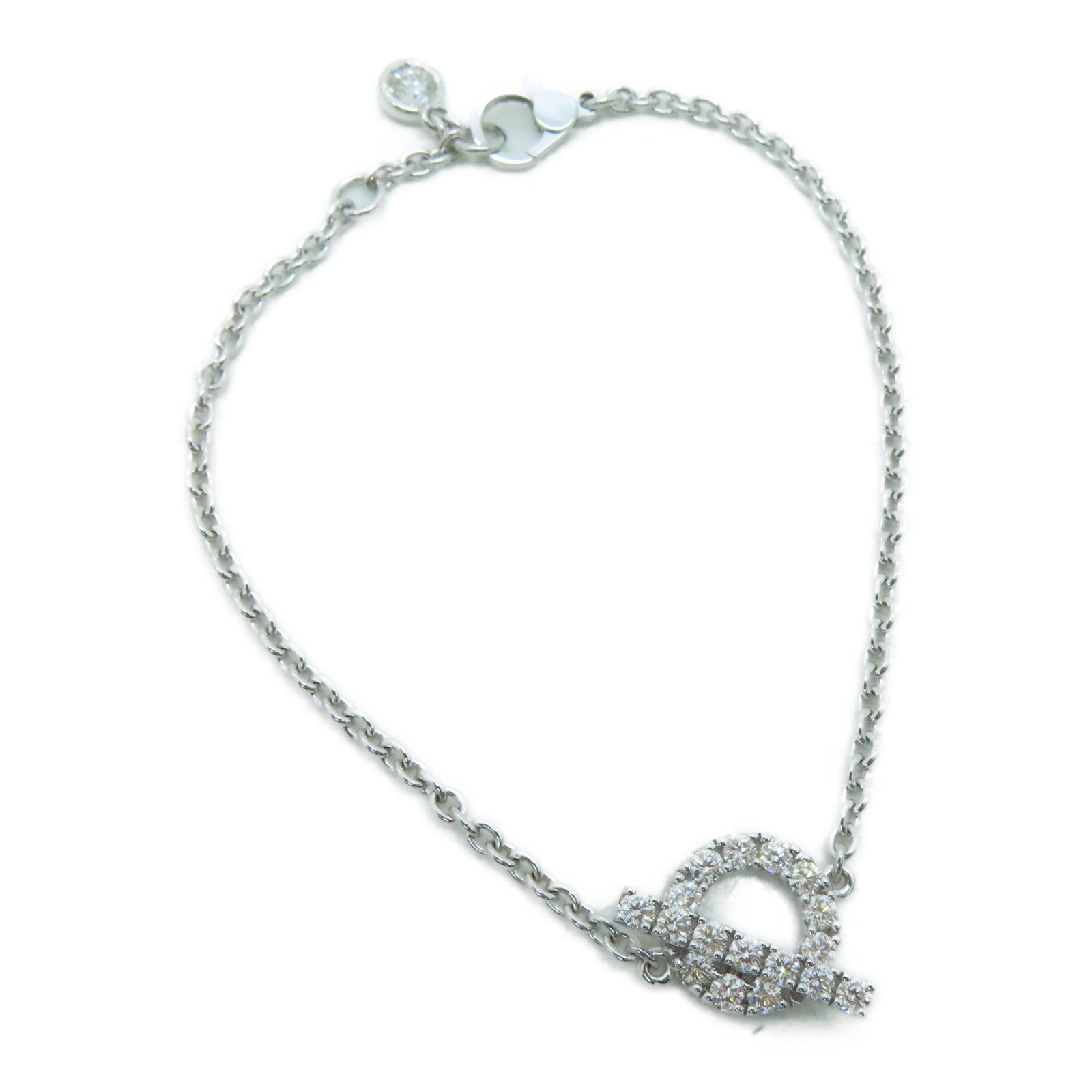 HERMES 18K白金Diamond Bracelet 0.55ct钻石手链