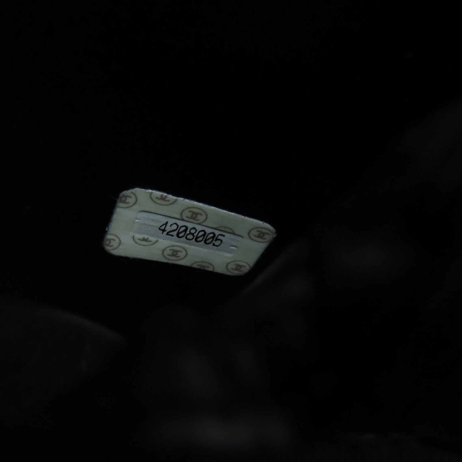 CHANEL Caviar皮革Handbag金扣手挽袋黑色